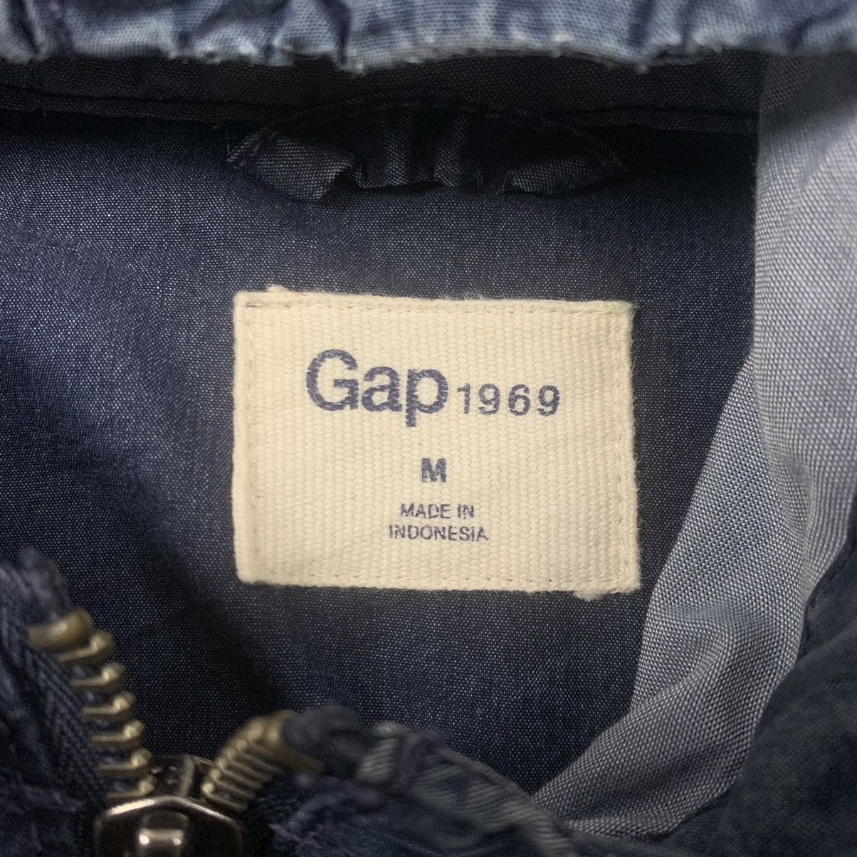 Gap × Vintage Vintage GAP Denim Light Zipper Jacket Size US M / EU 48-50 / 2 - 8 Thumbnail