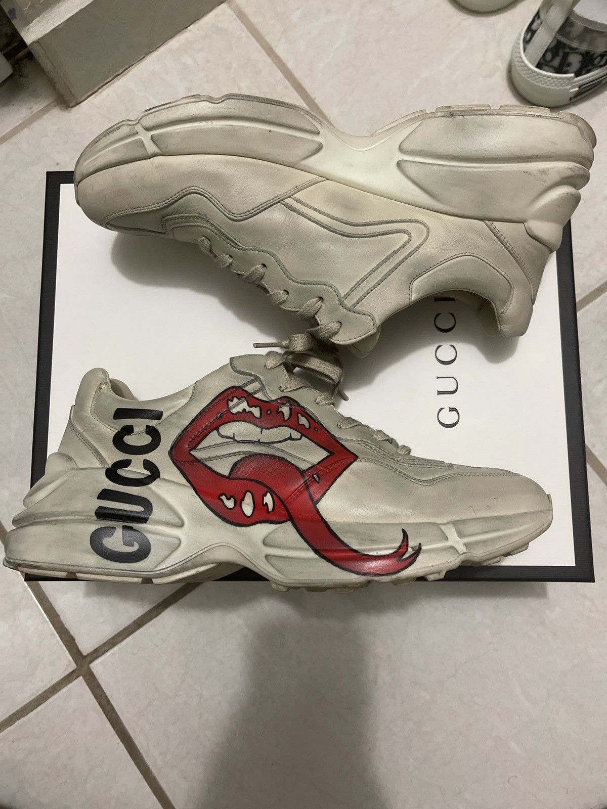 Gucci Gucci Rhyton Lip Print | Grailed