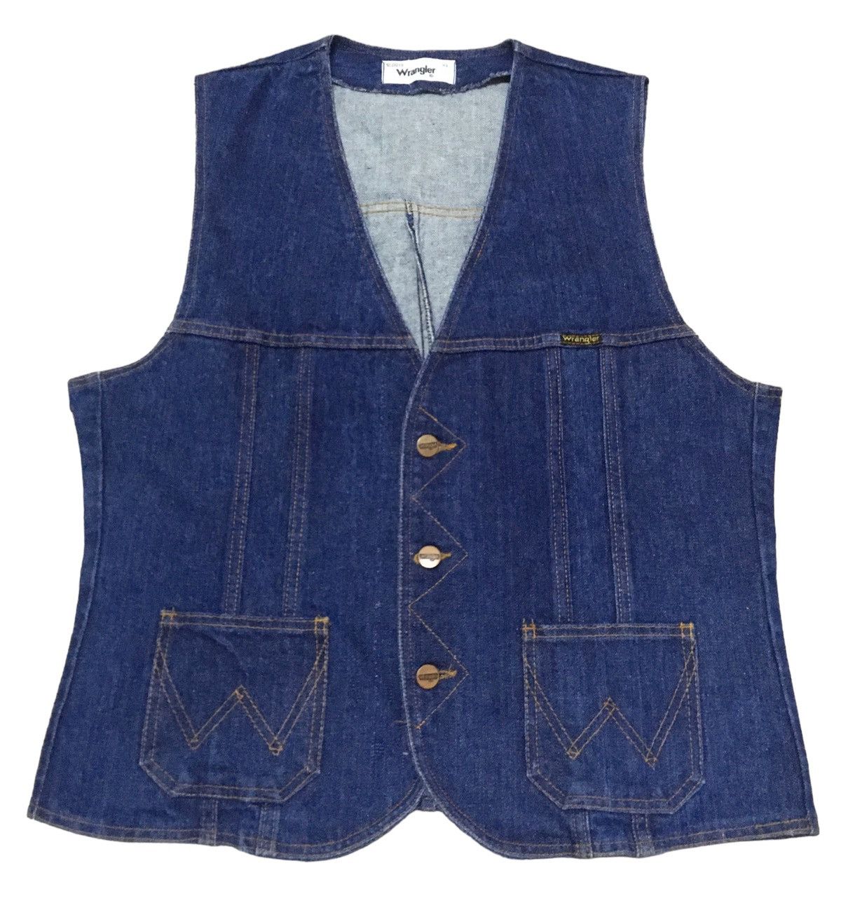 Rare Design Vintage Brand Wrangler Vest Denim 1990s