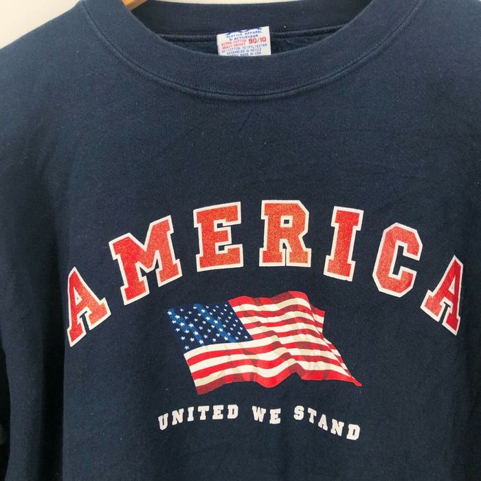 Vintage Alstyle Sweatshirt Men's XL Navy Blue America Flag USA United ...