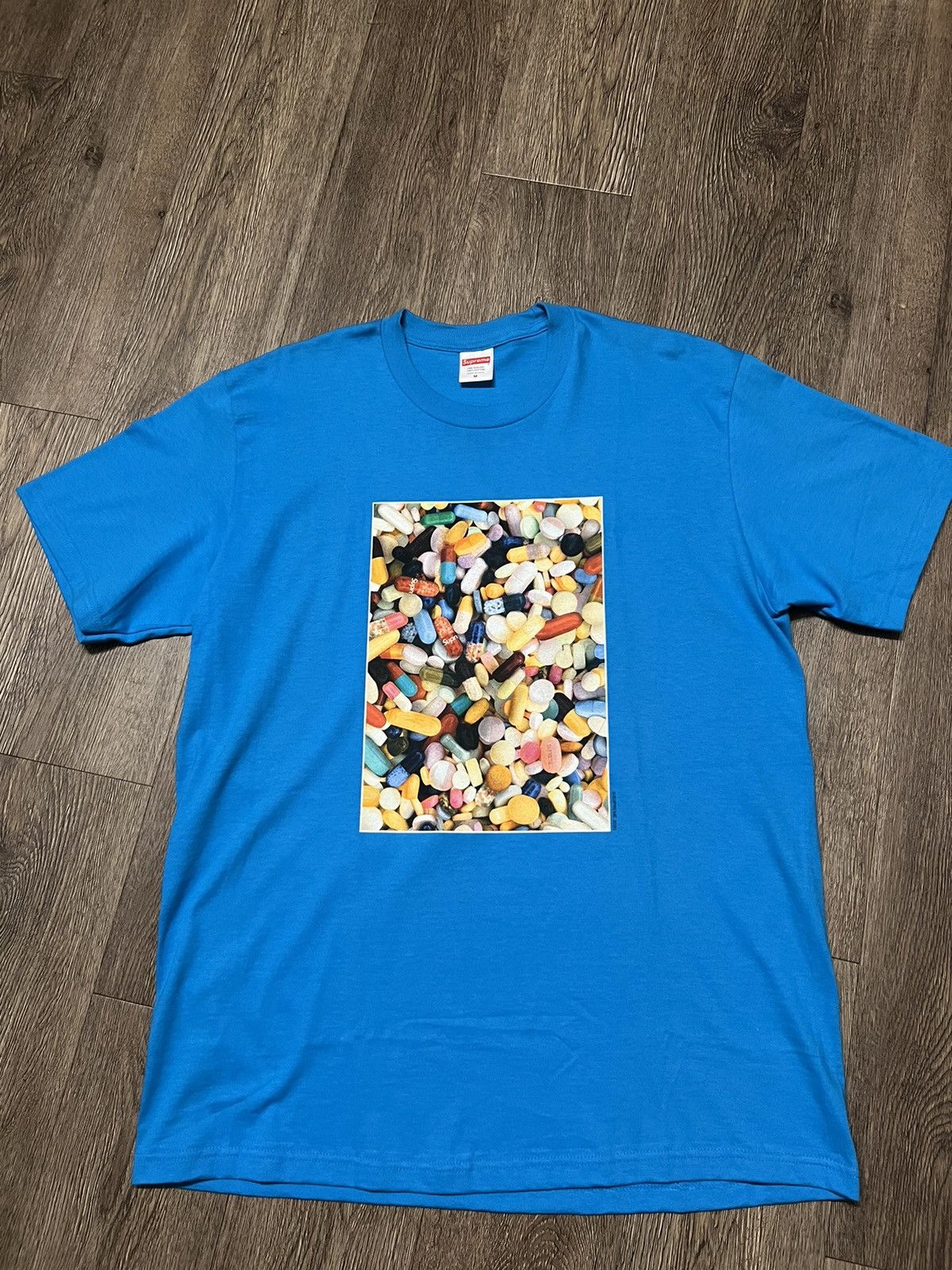 SUPREME top PILLS TEE SIZE XL Navy