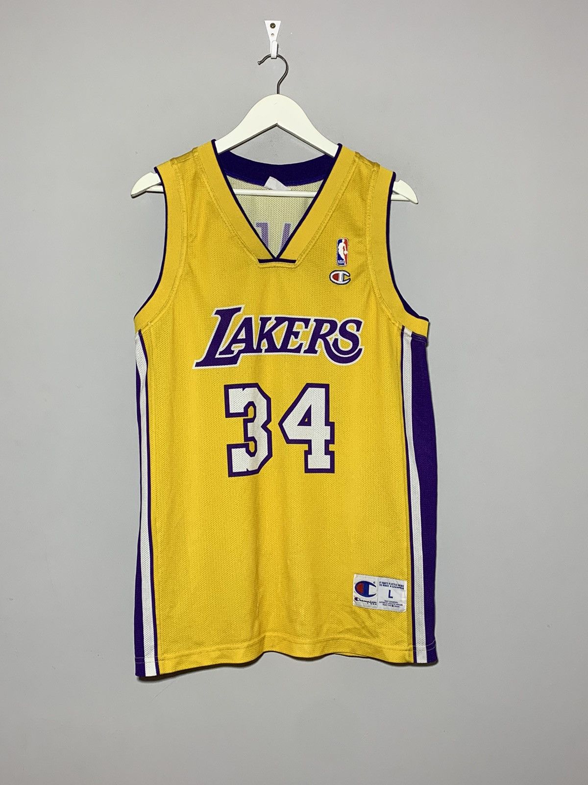 Champion × NBA #34 O’neal L.A Lakers Champion Vintage NBA Y2k Jersey Size US L / EU 52-54 / 3 - 1 Thumbnail