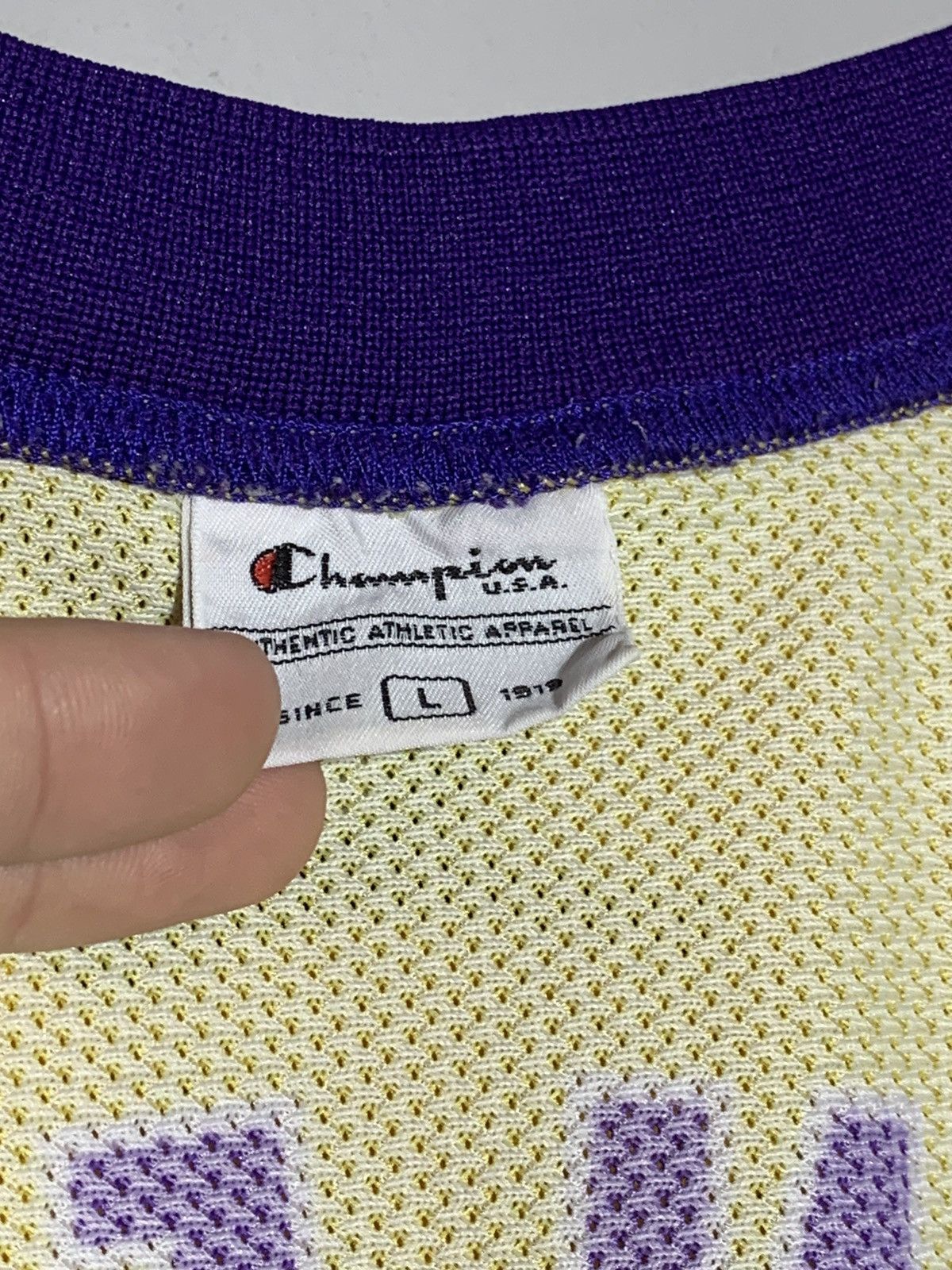 Champion × NBA #34 O’neal L.A Lakers Champion Vintage NBA Y2k Jersey Size US L / EU 52-54 / 3 - 9 Thumbnail
