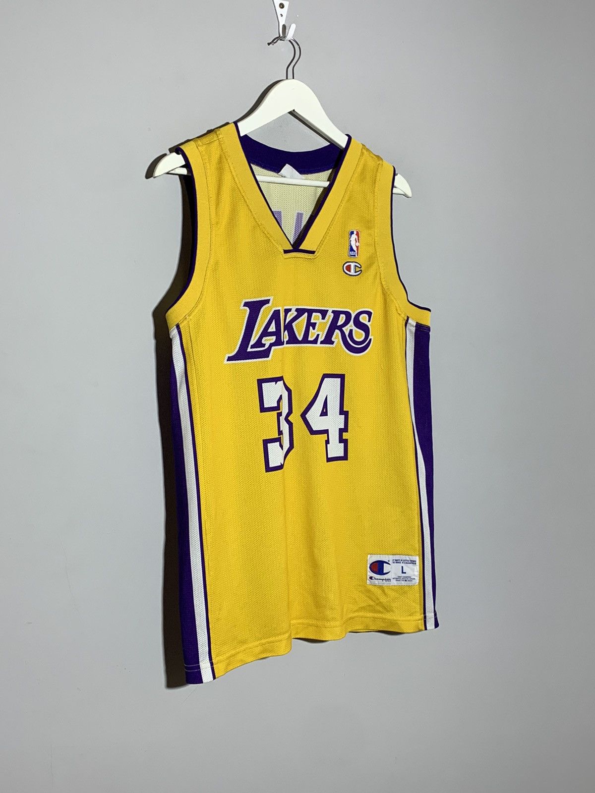 Champion × NBA #34 O’neal L.A Lakers Champion Vintage NBA Y2k Jersey Size US L / EU 52-54 / 3 - 3 Thumbnail