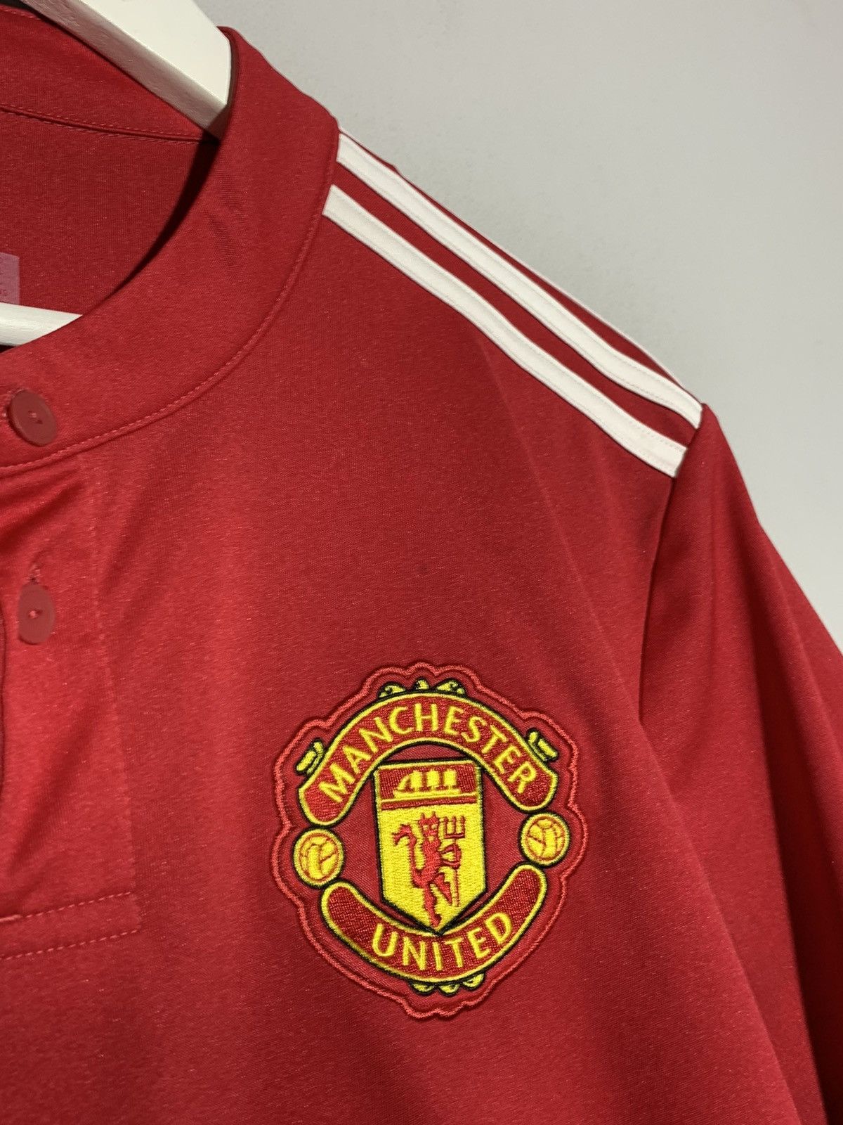 Adidas Manchester United Adidas 2017/18 Y2k Football Shirt Size US L / EU 52-54 / 3 - 5 Thumbnail