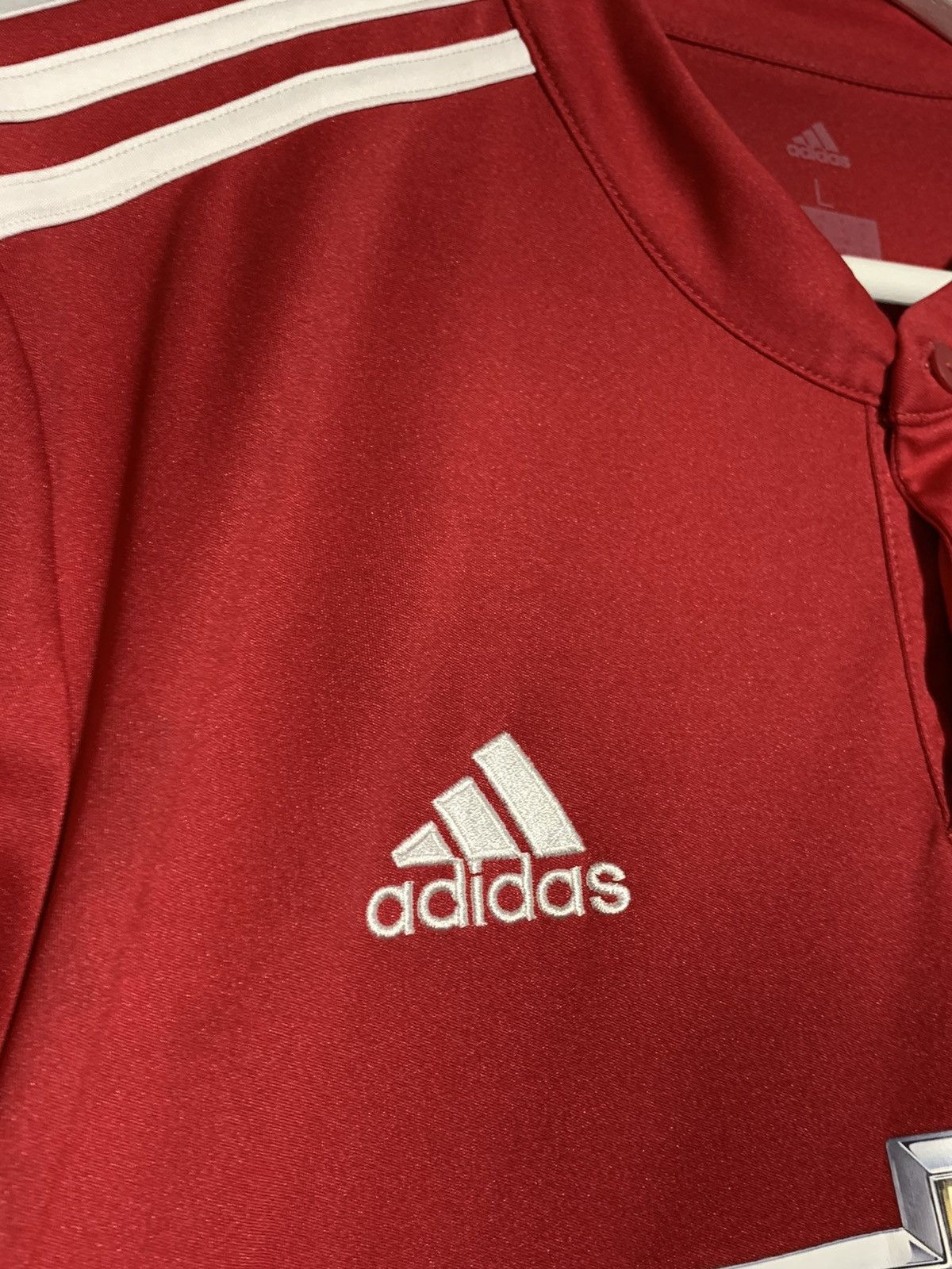 Adidas Manchester United Adidas 2017/18 Y2k Football Shirt Size US L / EU 52-54 / 3 - 4 Thumbnail