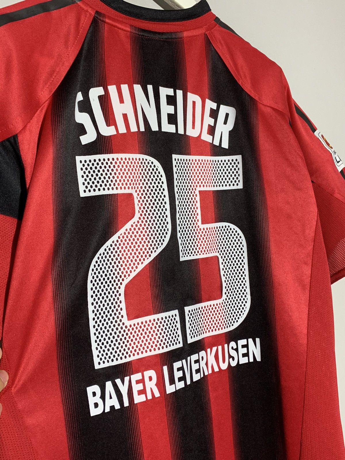 Adidas × Vintage #25 Schneider Bayer 04 Leverkusen 2004/05 football shirt Size US L / EU 52-54 / 3 - 7 Thumbnail