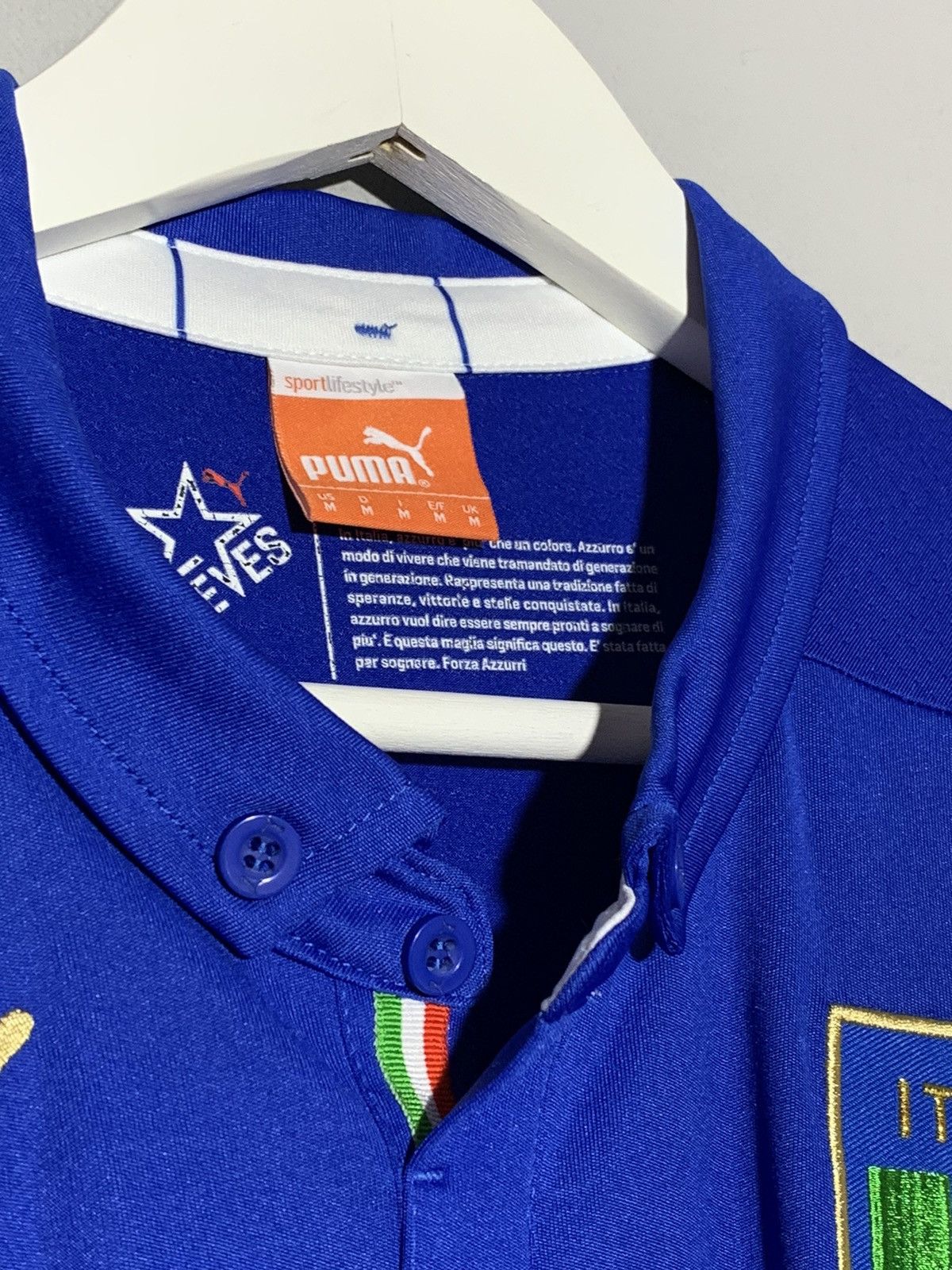 Puma National Team Italy Puma 2014 Home Y2k Hype Football Shirt Size US M / EU 48-50 / 2 - 7 Thumbnail