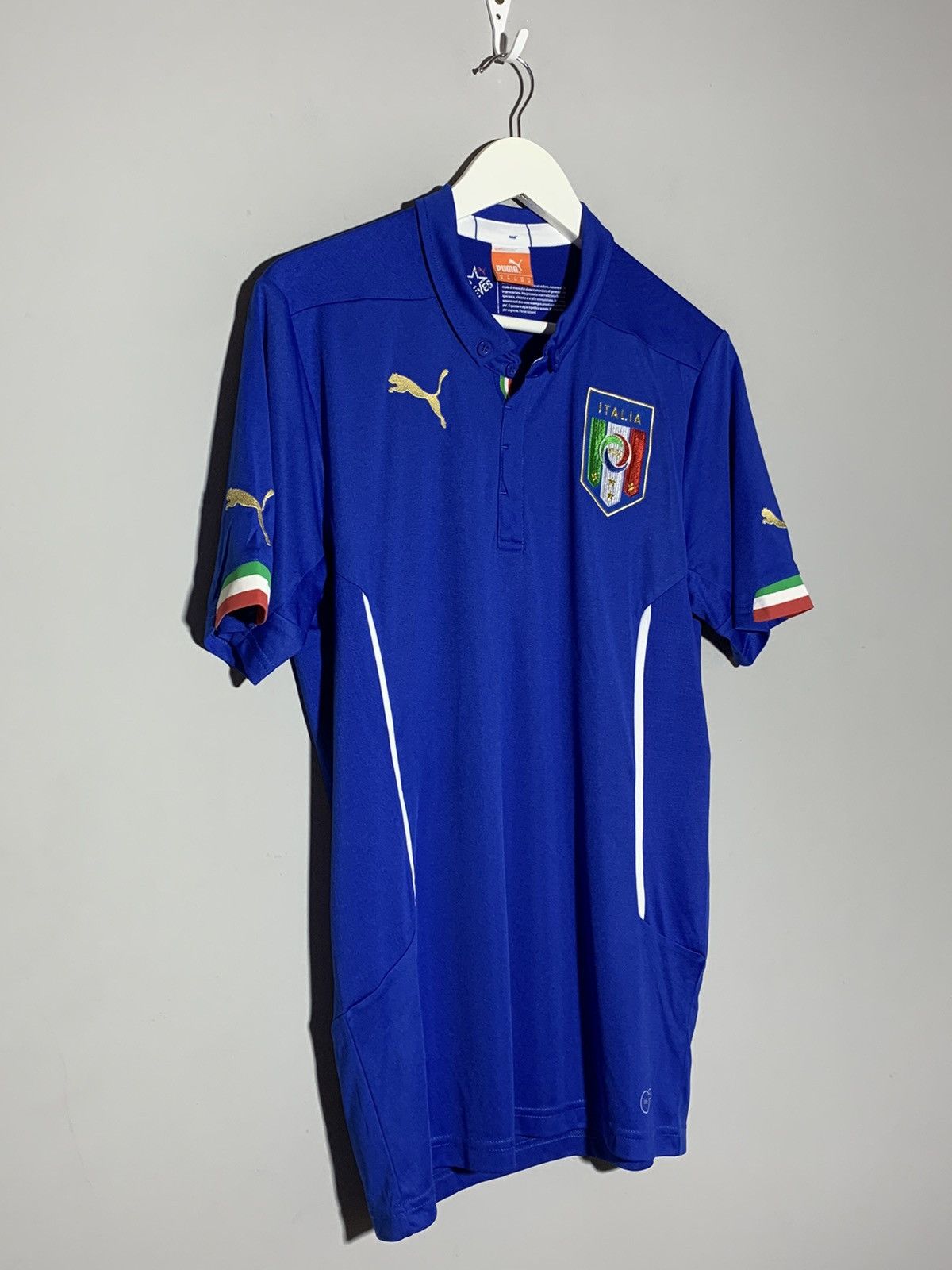 Puma National Team Italy Puma 2014 Home Y2k Hype Football Shirt Size US M / EU 48-50 / 2 - 2 Thumbnail