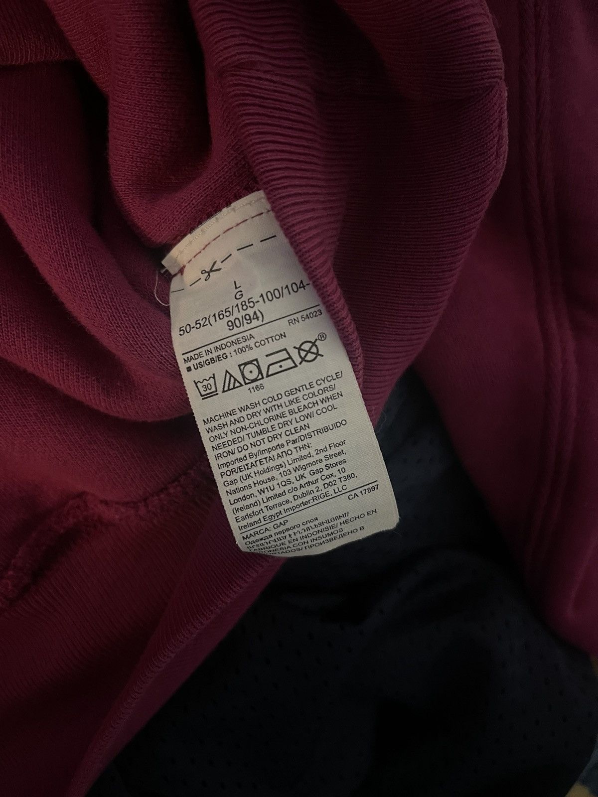 Gap Yeezy X Gap Purple Hoodie Size US L / EU 52-54 / 3 - 4 Thumbnail