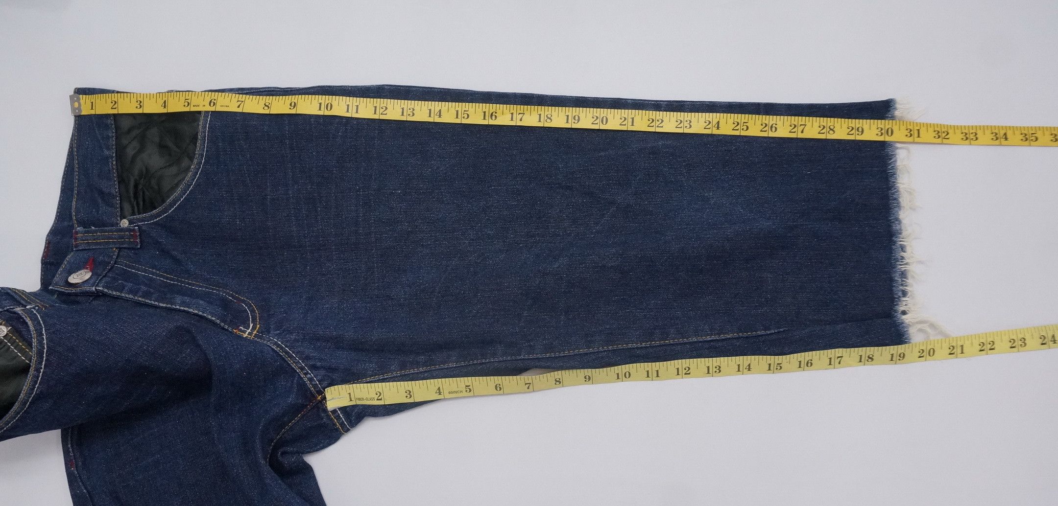 Japanese Brand FUJIN & RAIJIN Sukajan Japan Embroidered Shorts Denim Size US 32 / EU 48 - 9 Thumbnail