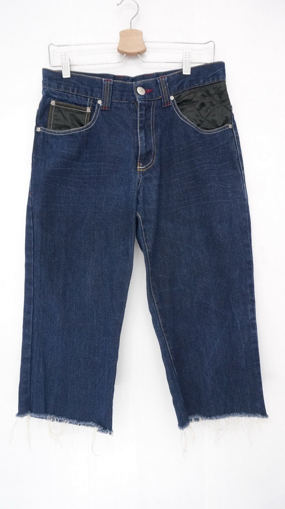 Japanese Brand FUJIN & RAIJIN Sukajan Japan Embroidered Shorts Denim Size US 32 / EU 48 - 2 Thumbnail