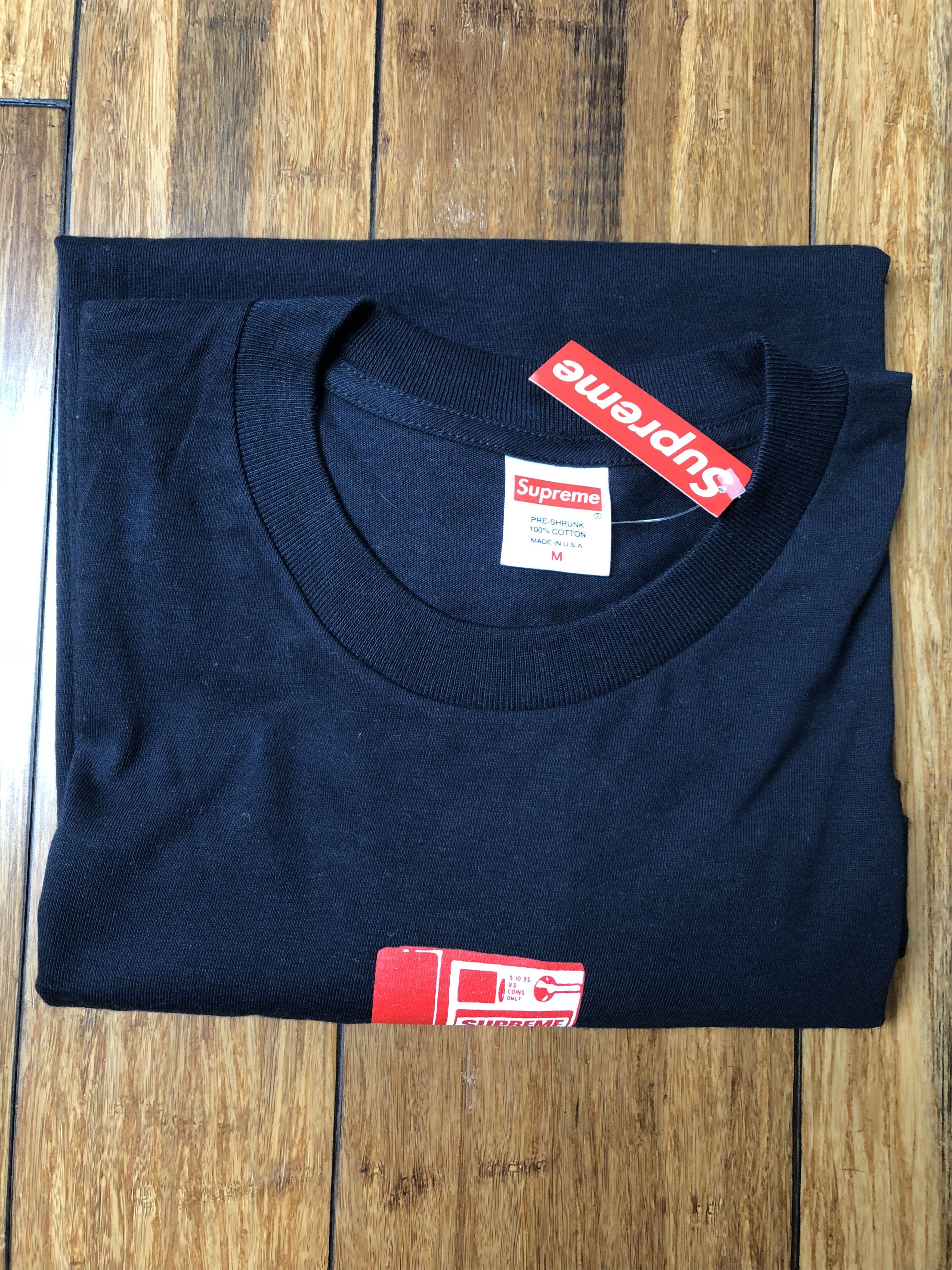 Supreme Supreme Payphone Tee T-Shirt Navy Medium Size US M / EU 48-50 / 2 - 2 Thumbnail