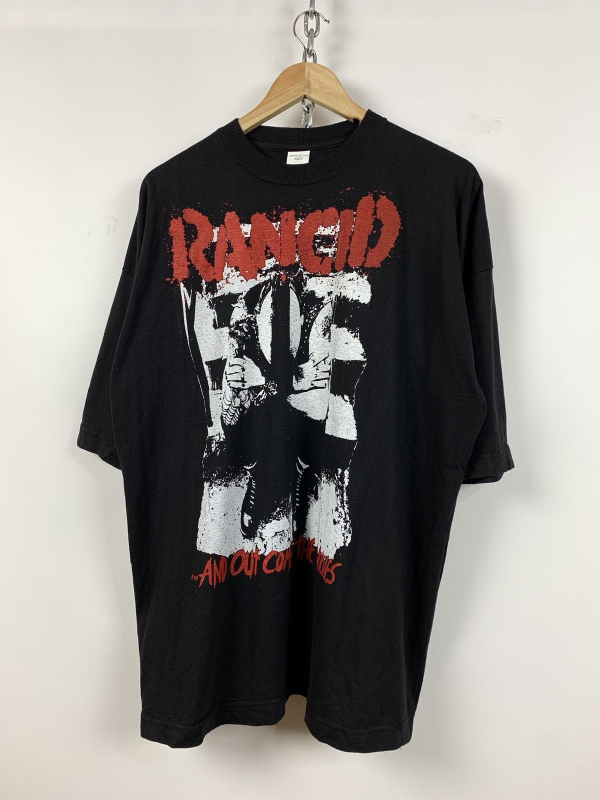 Band Tees Vintage Rancid And Out Come the Wolves Black Band T-Shirt Size US XL / EU 56 / 4 - 5 Thumbnail
