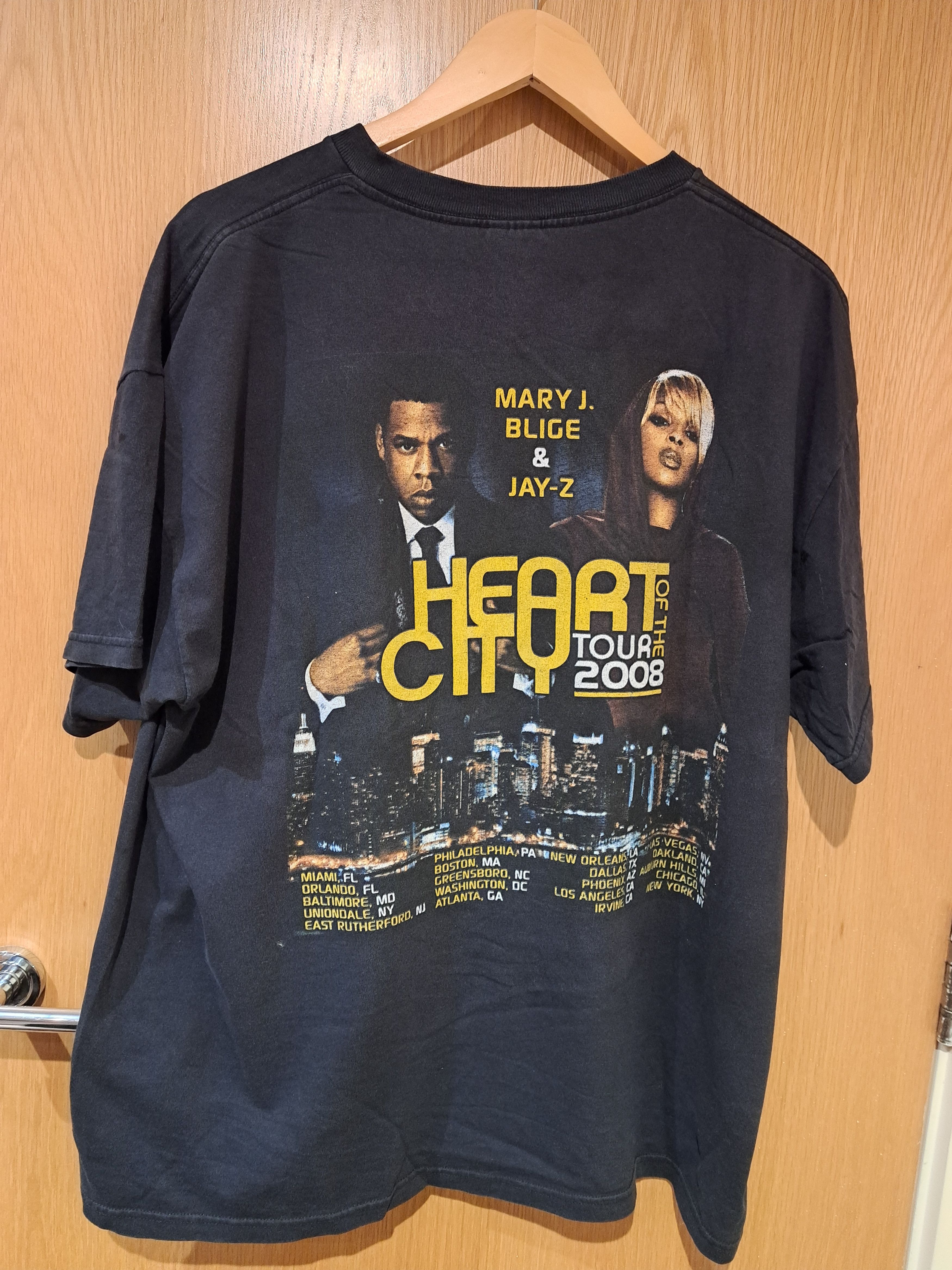 Rap Tees × Vintage Vintage Jay-Z & Mary J.Blige Heart of the Tour Rap tee Size US XL / EU 56 / 4 - 2 Thumbnail