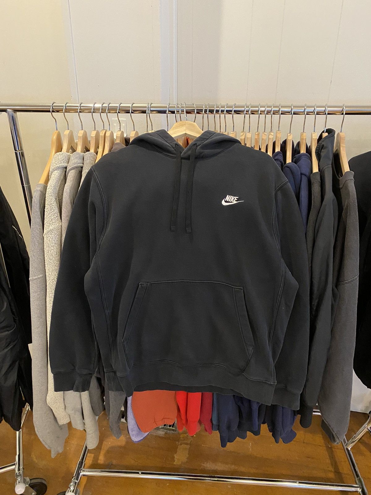 Nike spell out hoodie on sale