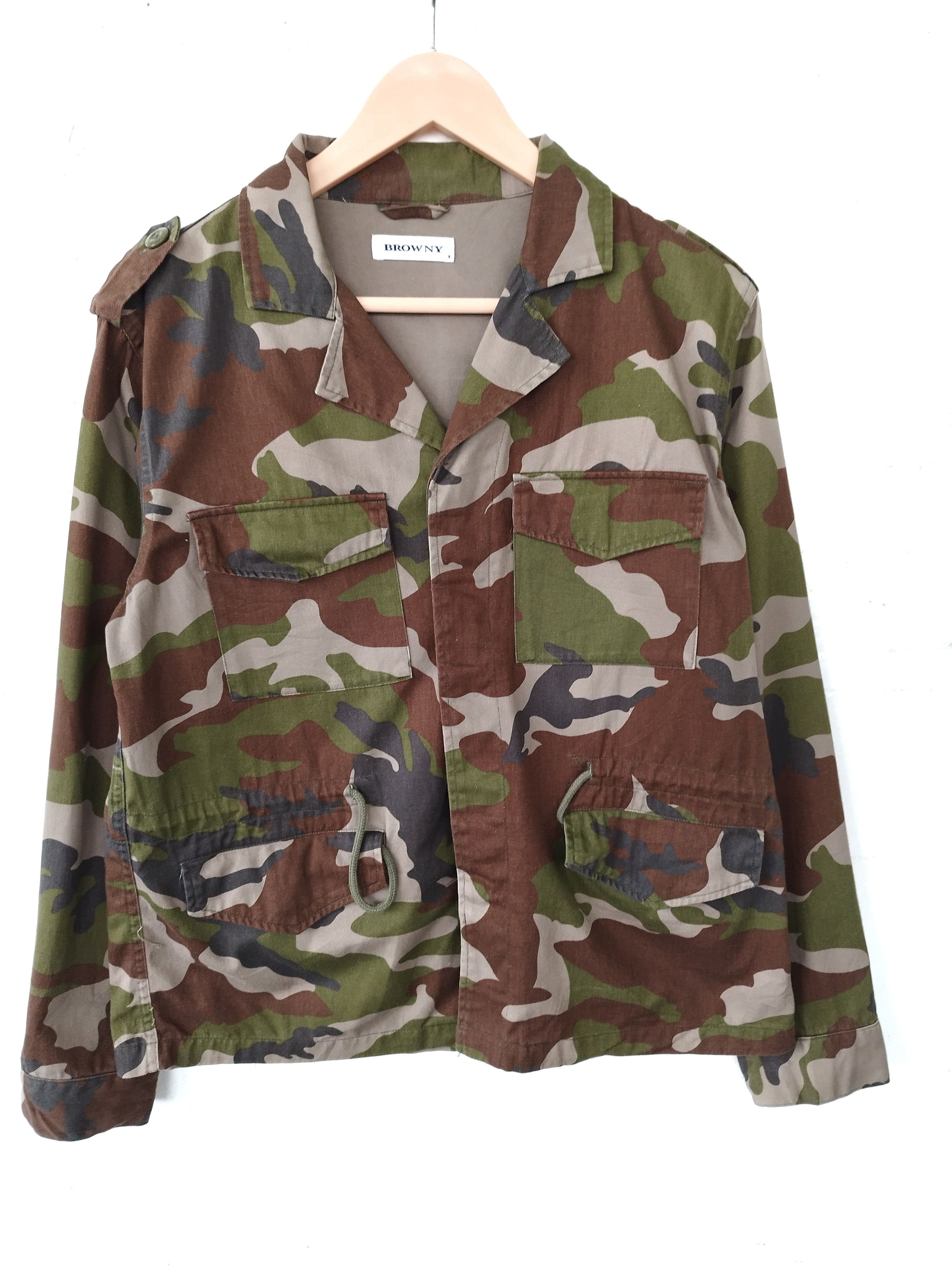 Japanese Brand Browny jacket Camouflage military design Size US S / EU 44-46 / 1 - 1 Thumbnail