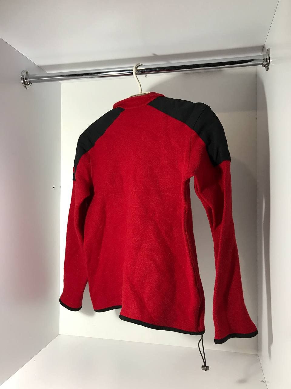 Prada red Sport popular Rib Knit Zip-Up Sweater size Large