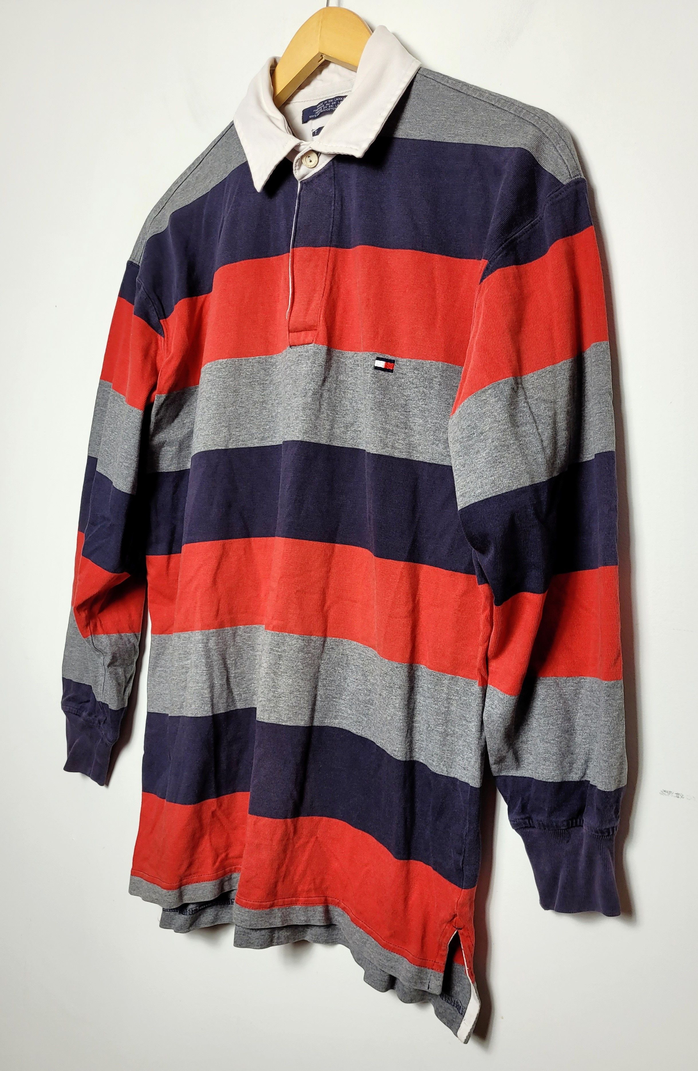 Tommy Hilfiger × Vintage Tommy Hilfiger vintage rugby sweatshirt Size US S / EU 44-46 / 1 - 2 Thumbnail