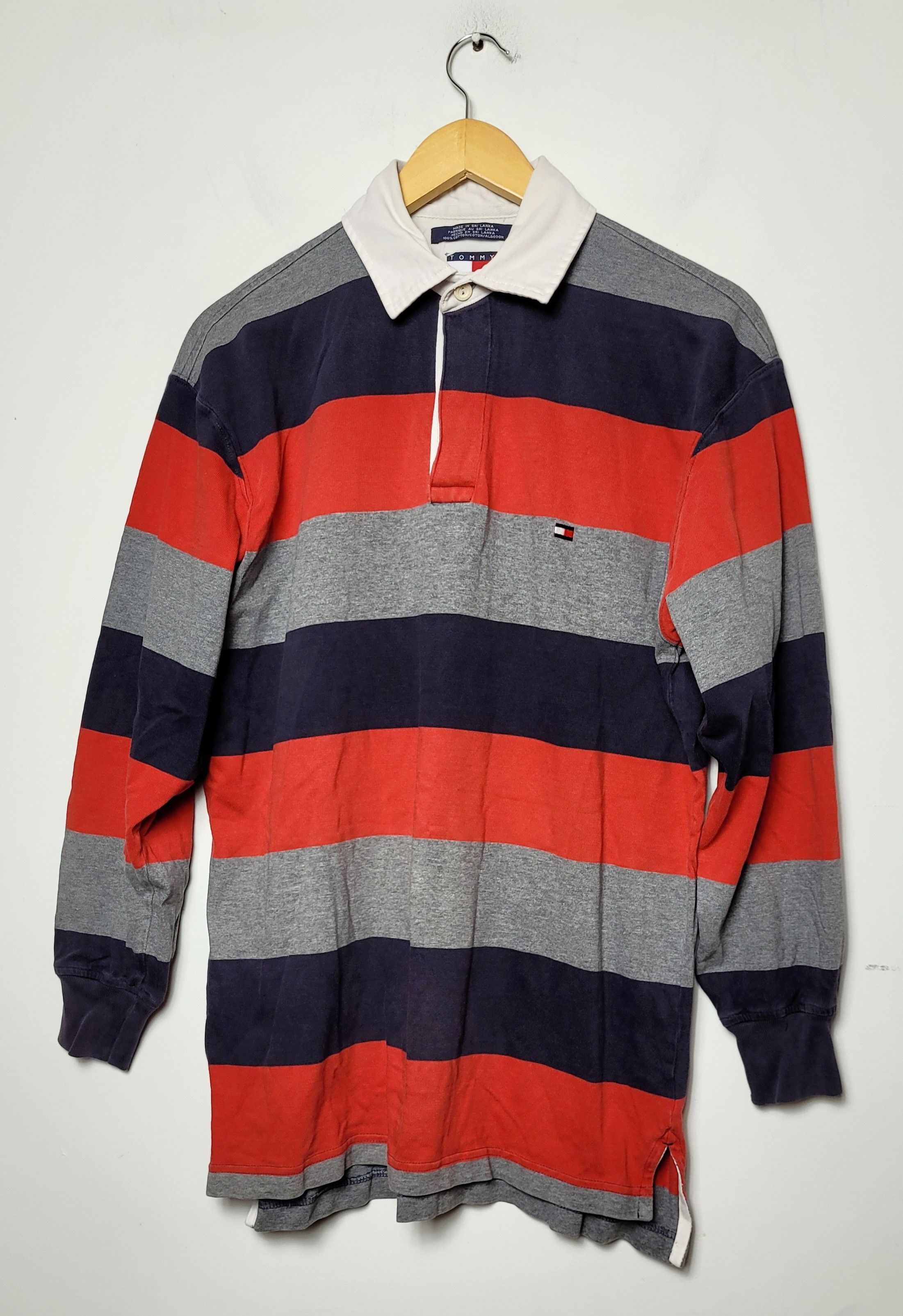 Tommy Hilfiger × Vintage Tommy Hilfiger vintage rugby sweatshirt Size US S / EU 44-46 / 1 - 1 Thumbnail