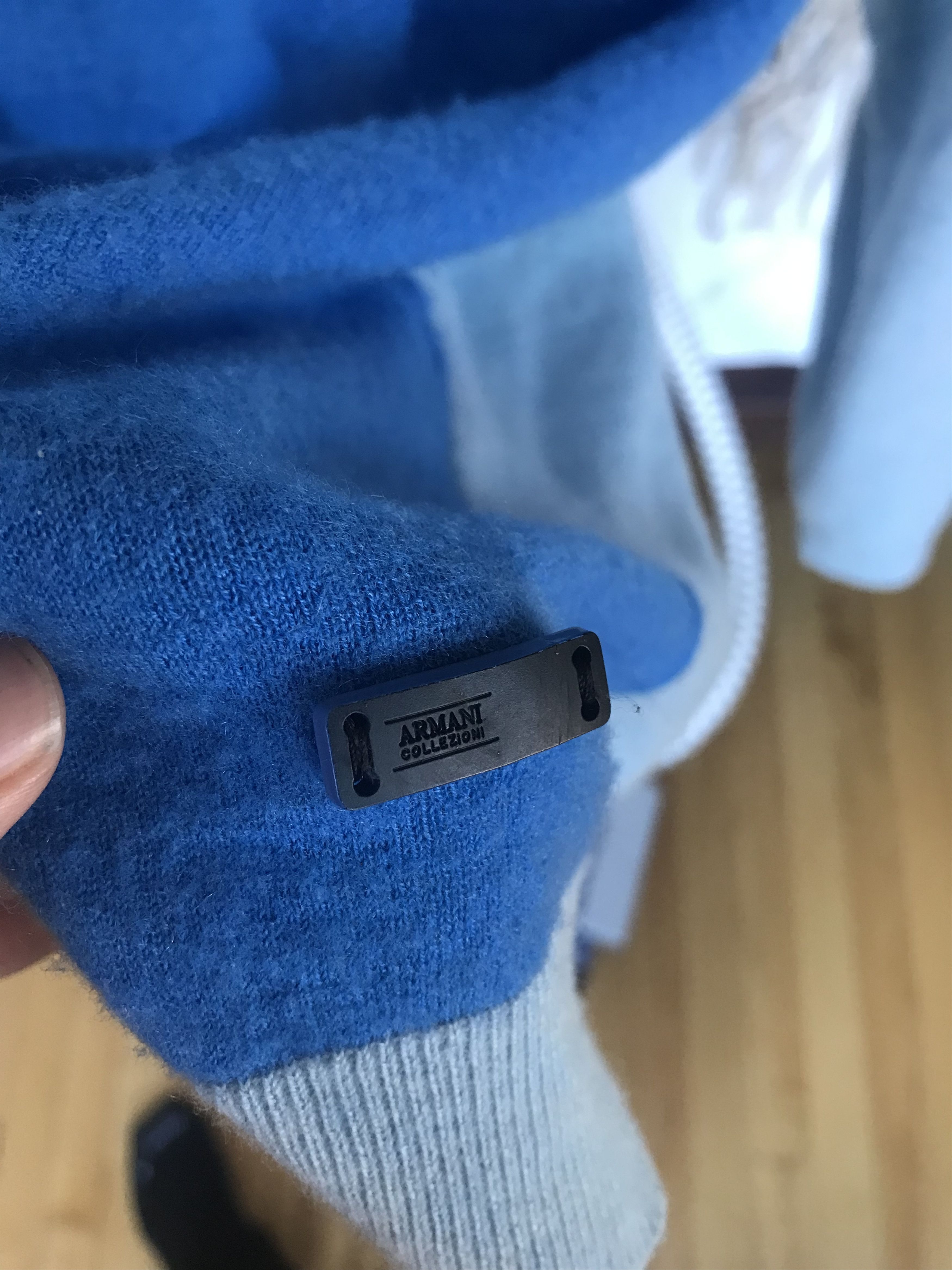 Armani × Armani Collezioni × Giorgio Armani Armani Collezioni baby blue Cashmere sweater small Size US S / EU 44-46 / 1 - 7 Thumbnail