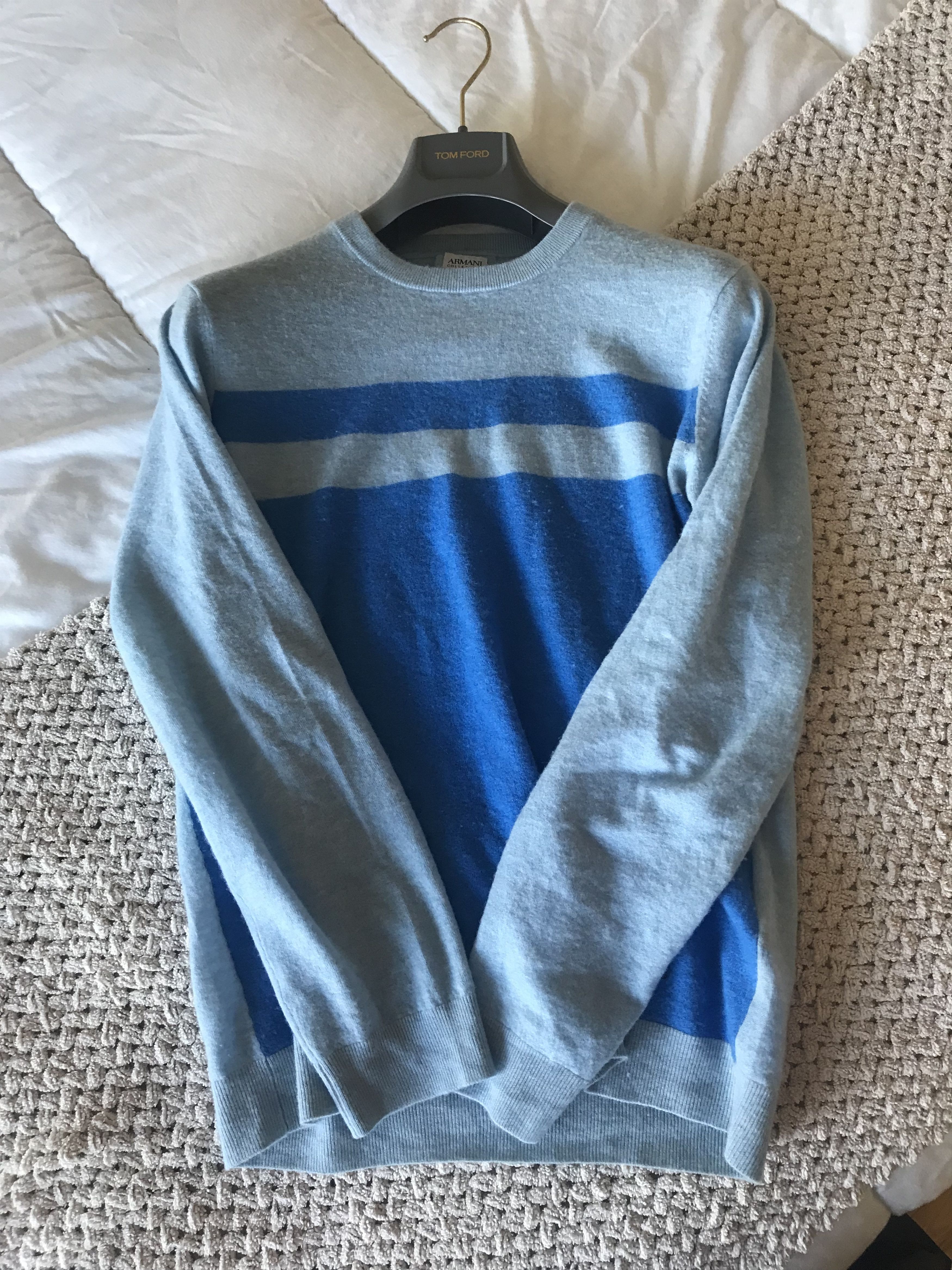 Armani × Armani Collezioni × Giorgio Armani Armani Collezioni baby blue Cashmere sweater small Size US S / EU 44-46 / 1 - 9 Thumbnail