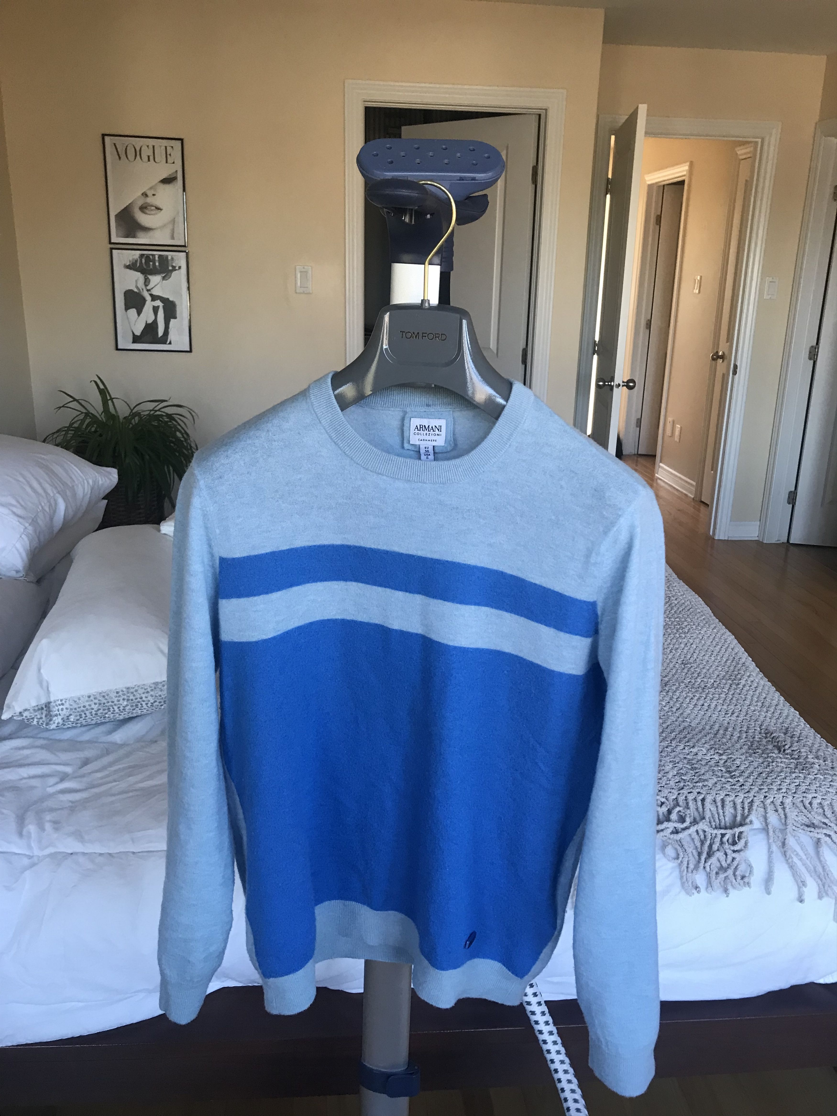 Armani × Armani Collezioni × Giorgio Armani Armani Collezioni baby blue Cashmere sweater small Size US S / EU 44-46 / 1 - 4 Thumbnail