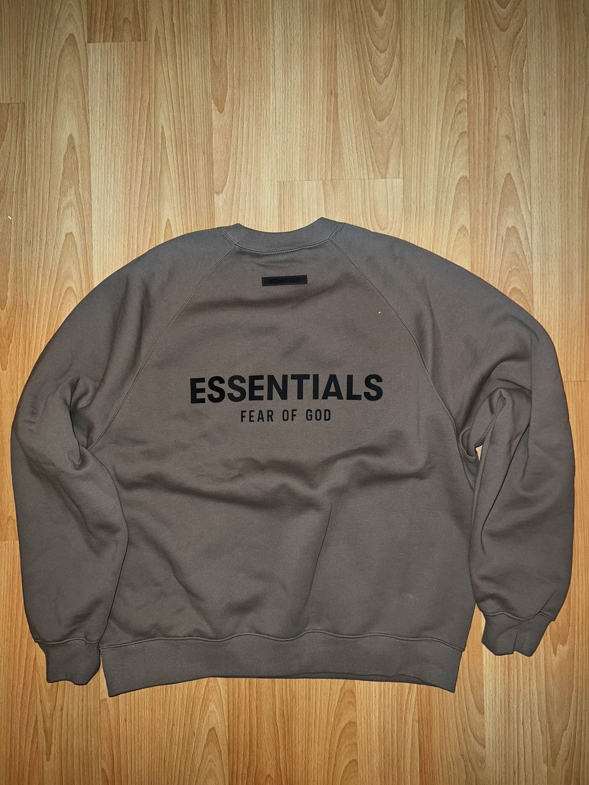 image of Fear Of God Essentials Taupe Pullover Crewneck, Men's (Size Medium)