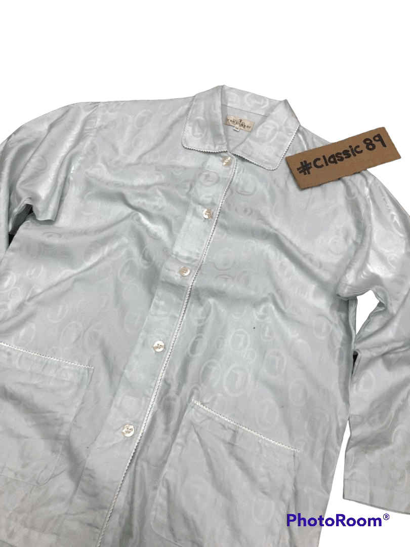 Vintage Trussardi FullPrint Button Up Sleepwear Shirt
