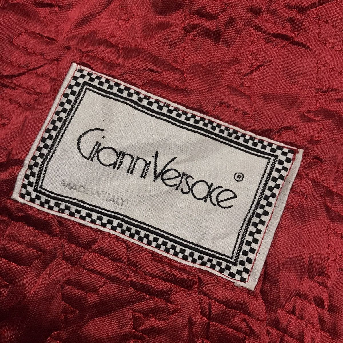 Versace Vintage Gianni Versace Quilted Suede Duffle Coat Jacket Size US M / EU 48-50 / 2 - 8 Thumbnail