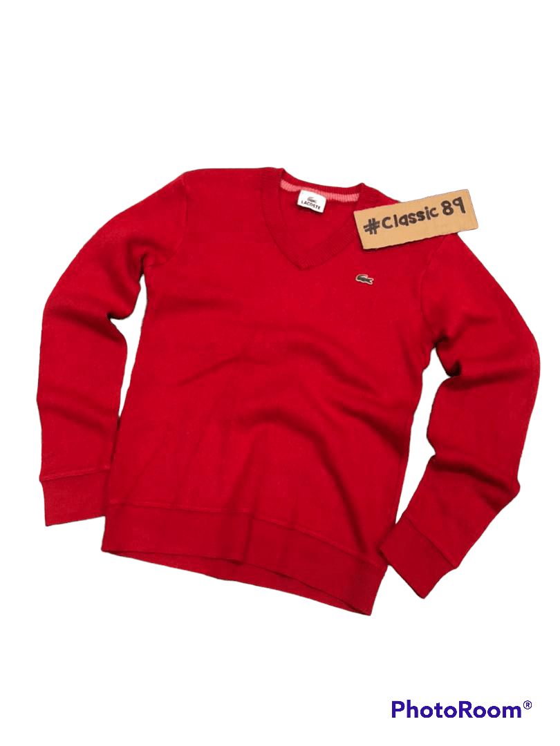 Vintage Lacoste V-Neck Knitwear