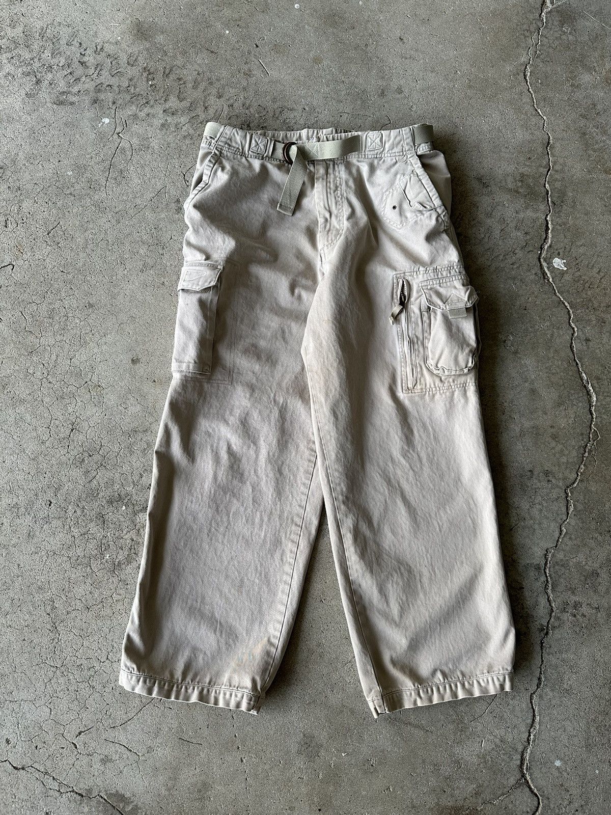 Early 2000s Tan Army Lounge Pants main image 1