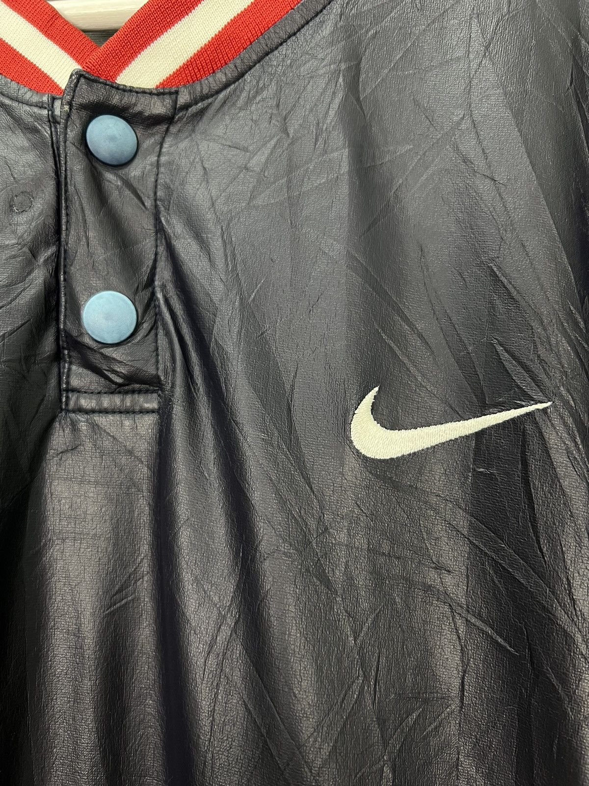 Nike × Vintage Vintage 90s Nike Nylon Tee Size US XL / EU 56 / 4 - 4 Thumbnail