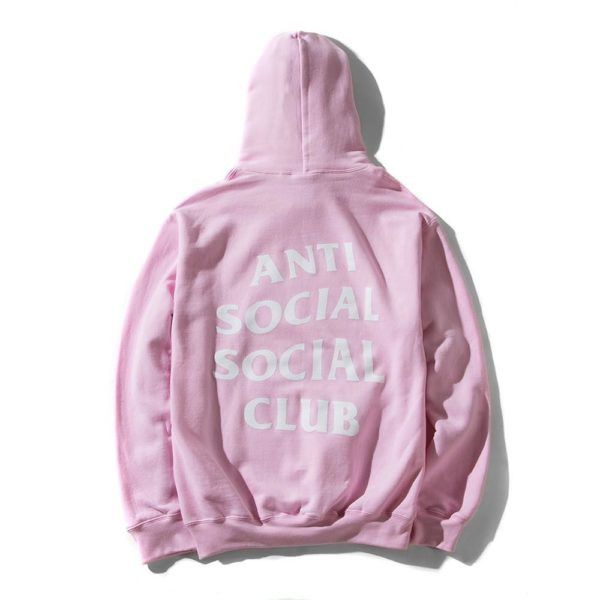 Anti Social Social Club × FaZe ASSC x FaZe Clan Pink hoodie