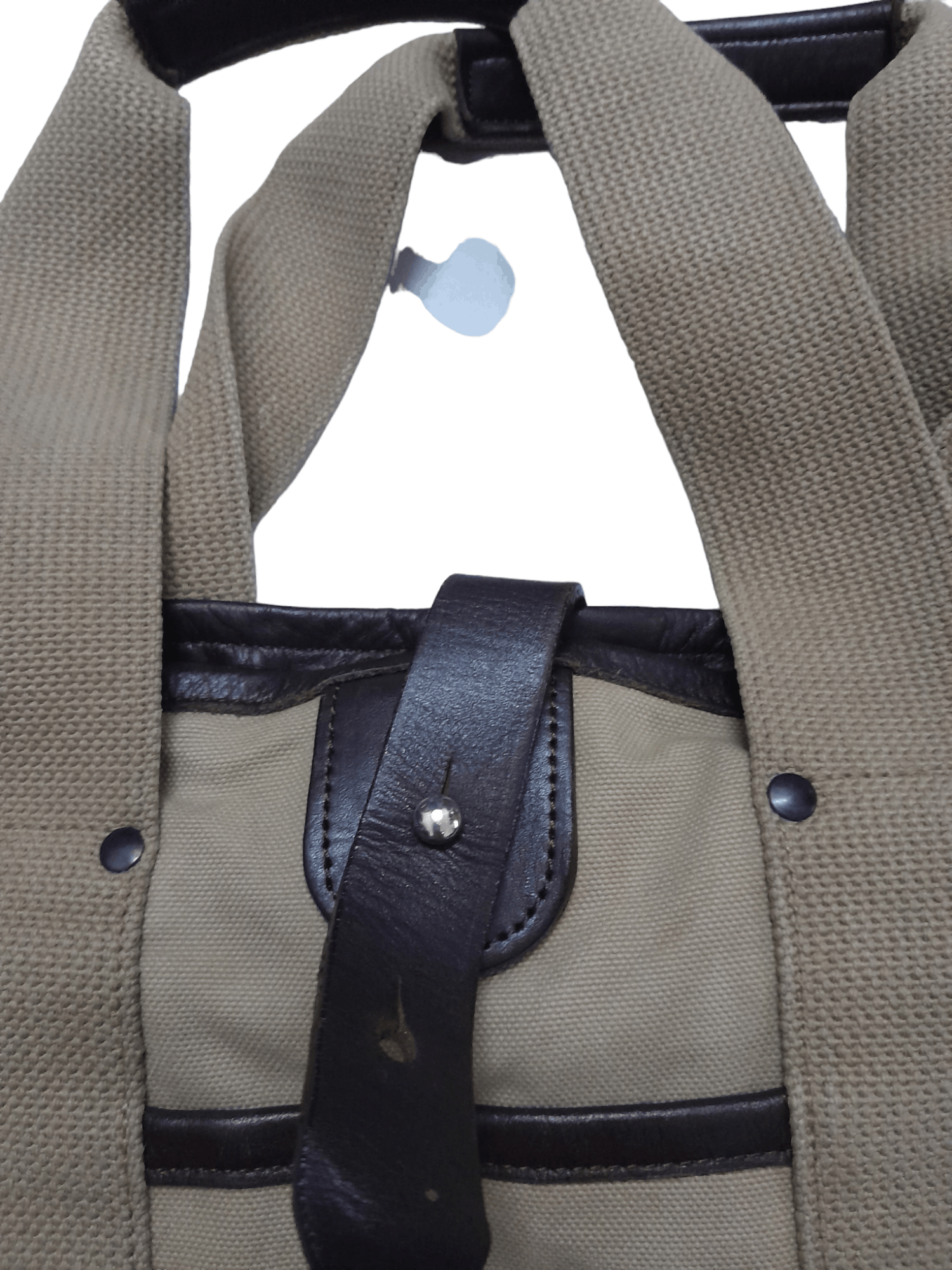 Japanese Brand × Leather Plain Japan Leather Hard Canvas Workers (E572) Size ONE SIZE - 8 Thumbnail