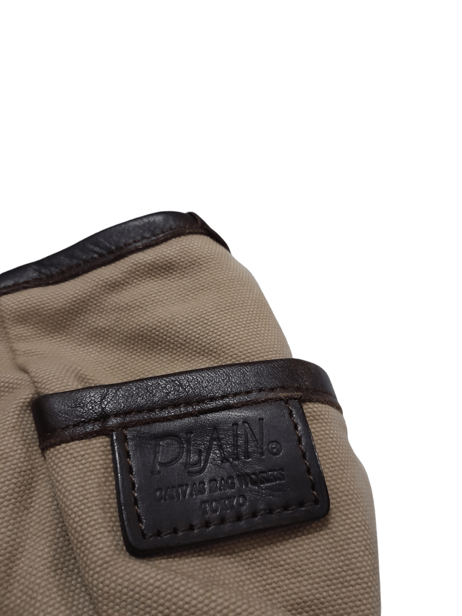 Japanese Brand × Leather Plain Japan Leather Hard Canvas Workers (E572) Size ONE SIZE - 3 Thumbnail