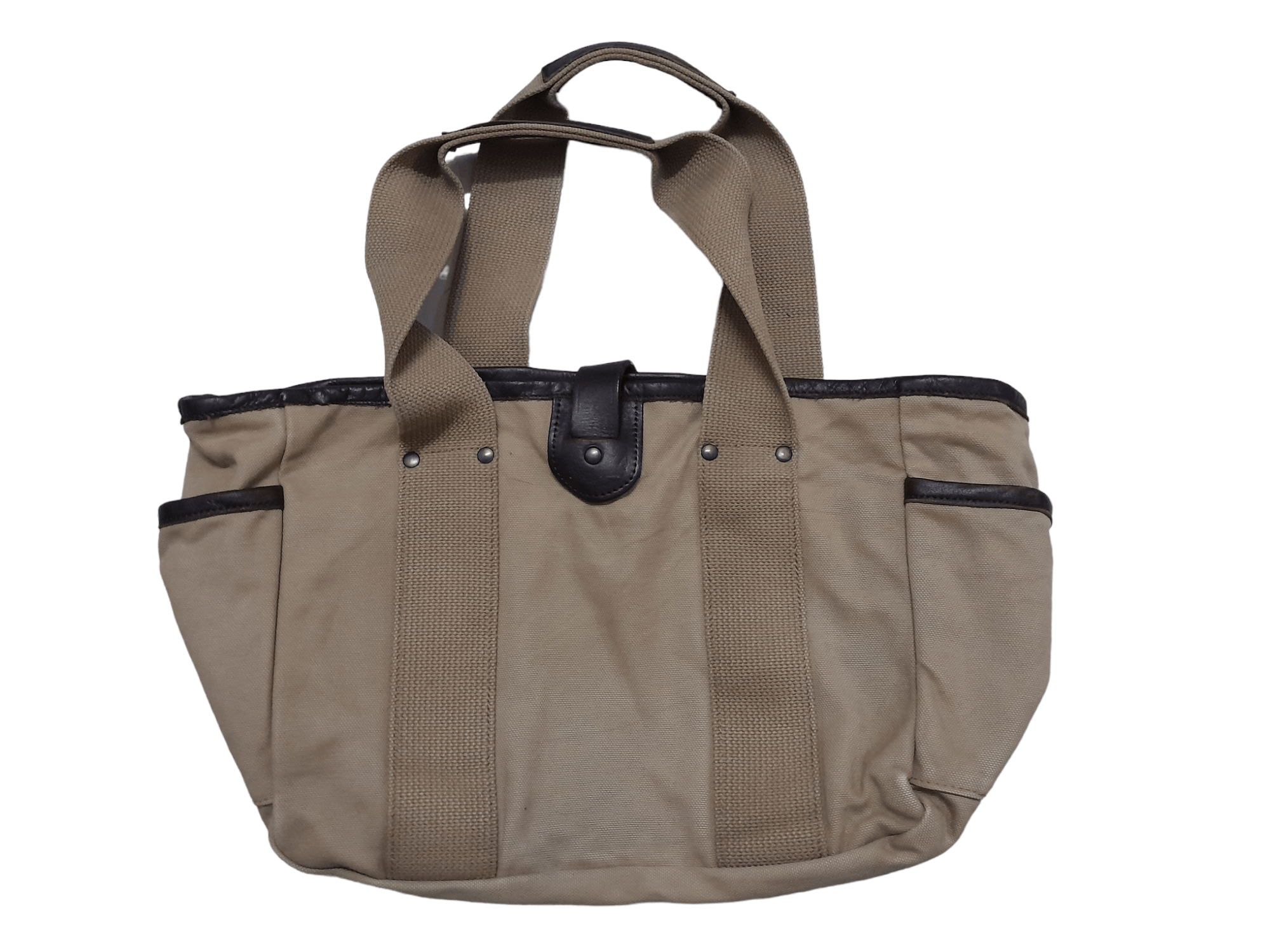 Japanese Brand × Leather Plain Japan Leather Hard Canvas Workers (E572) Size ONE SIZE - 5 Thumbnail