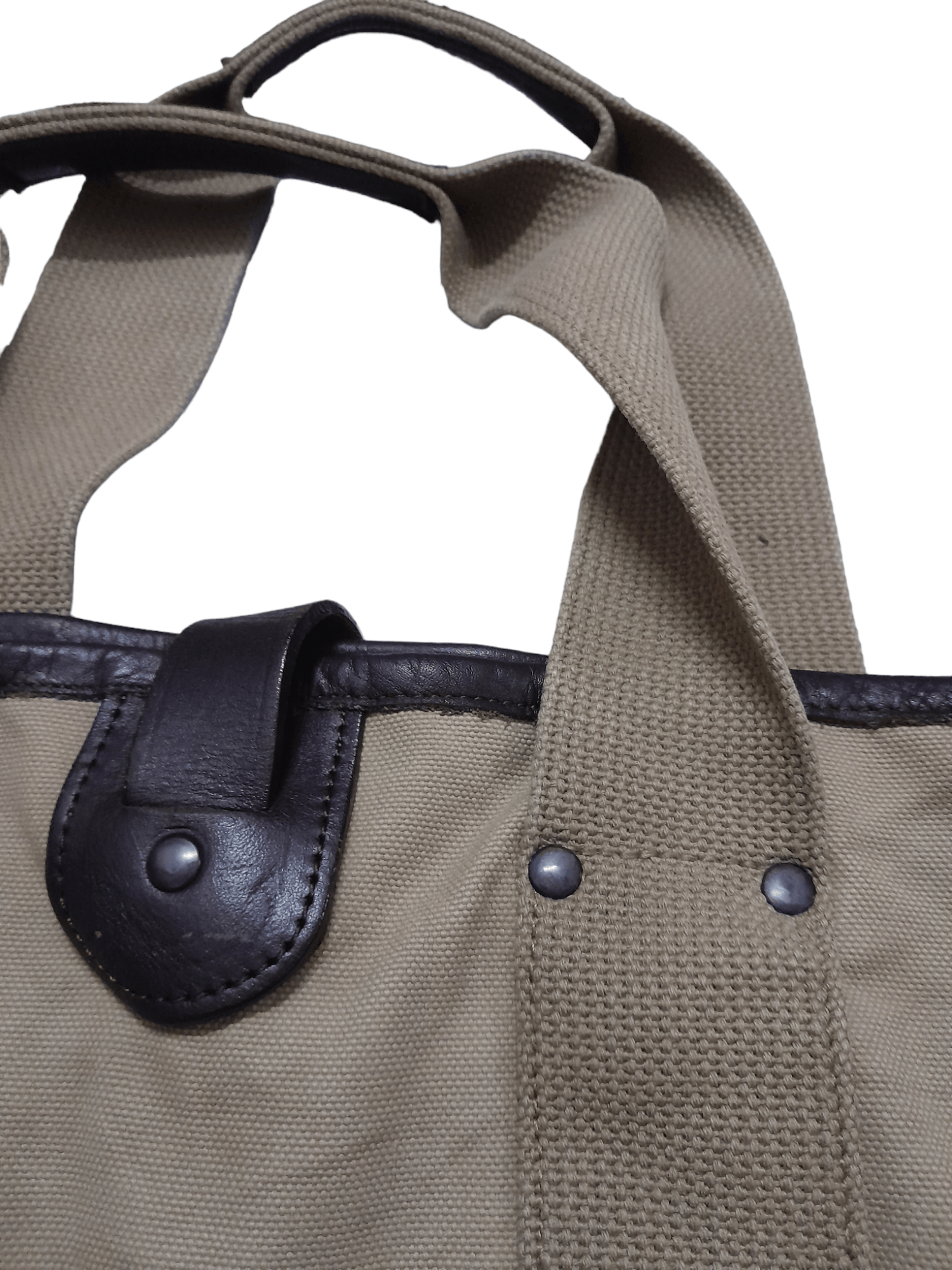 Japanese Brand × Leather Plain Japan Leather Hard Canvas Workers (E572) Size ONE SIZE - 6 Thumbnail