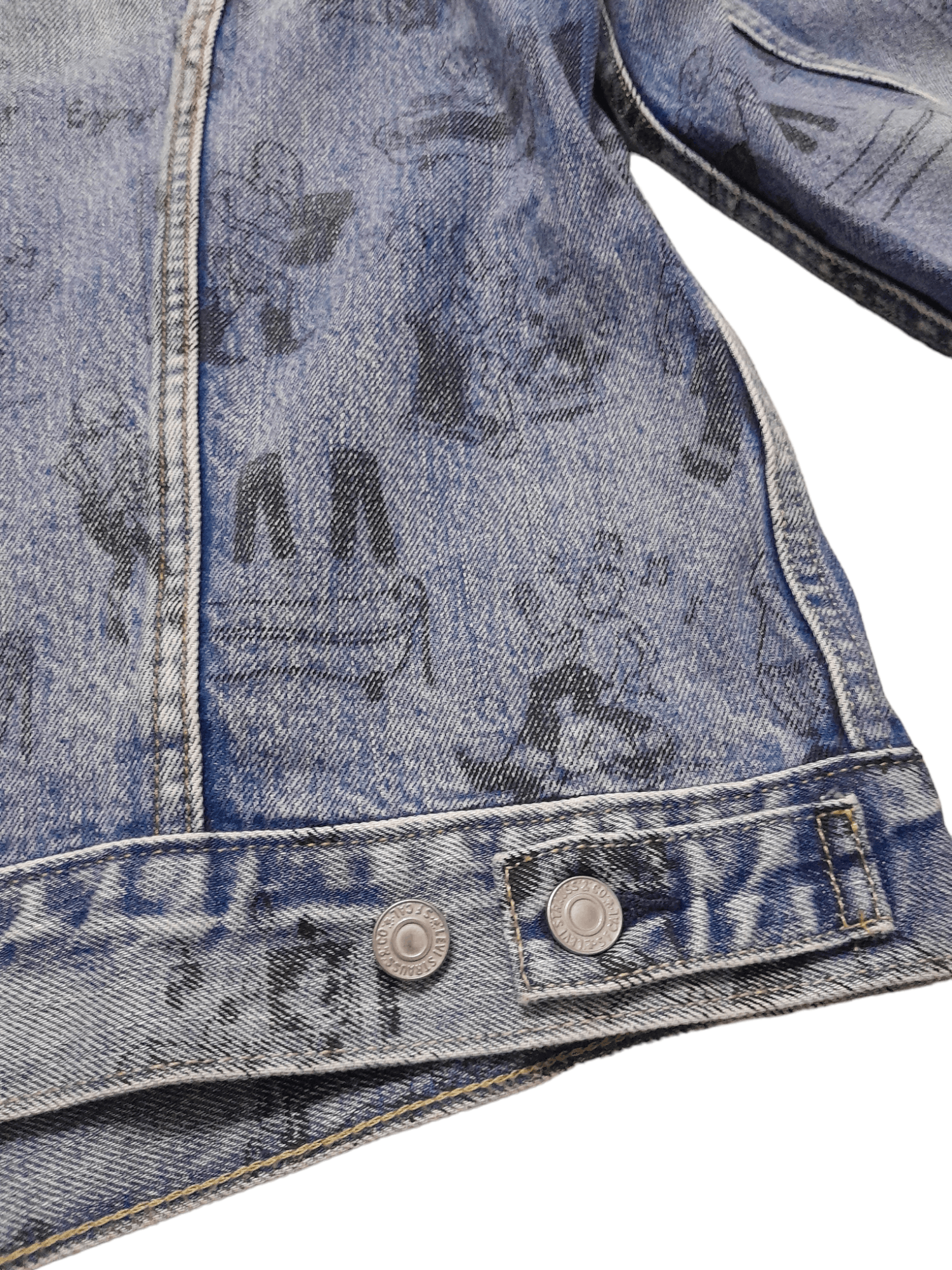 Levi's Levis Shrink to Fit Allover Printed Denim Jacket (E573) Size US L / EU 52-54 / 3 - 5 Thumbnail