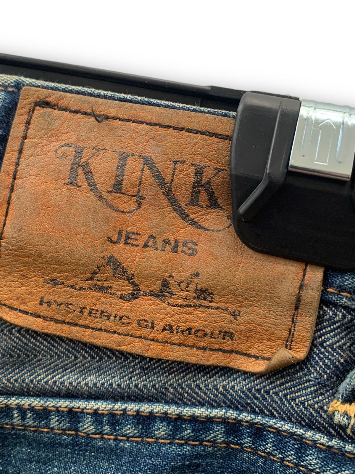 Designer × Hysteric Glamour × Japanese Brand HYSTERIC GLAMOUR KINKY HAGI STRIPES PATCHWORK PUNK DENIM Size US 30 / EU 46 - 3 Thumbnail