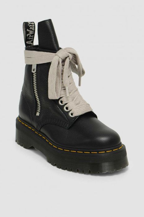 Rick Owens DR MARTENS X RICK OWENS STROBE JUMBO LACE UP BOOTS | Grailed