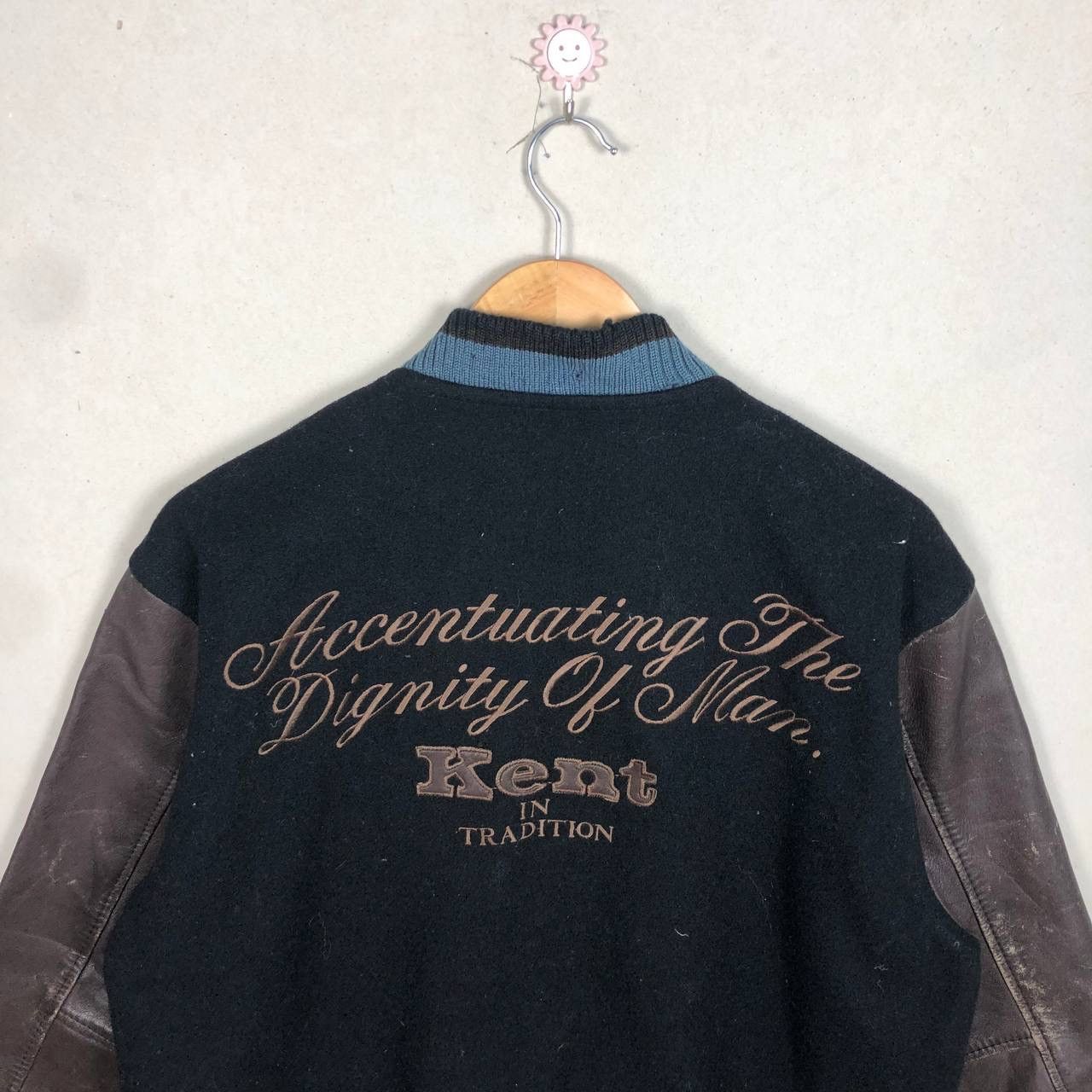 Other Vtg 80’s Kent Grunge Destroyed Varsity Stadium Jacket Size US L / EU 52-54 / 3 - 3 Thumbnail