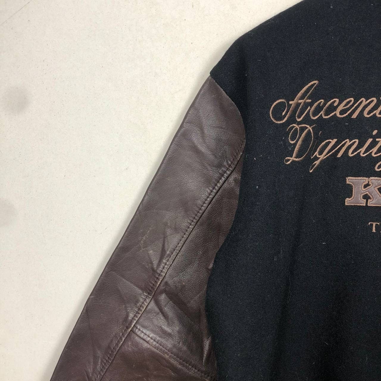 Other Vtg 80’s Kent Grunge Destroyed Varsity Stadium Jacket Size US L / EU 52-54 / 3 - 5 Thumbnail
