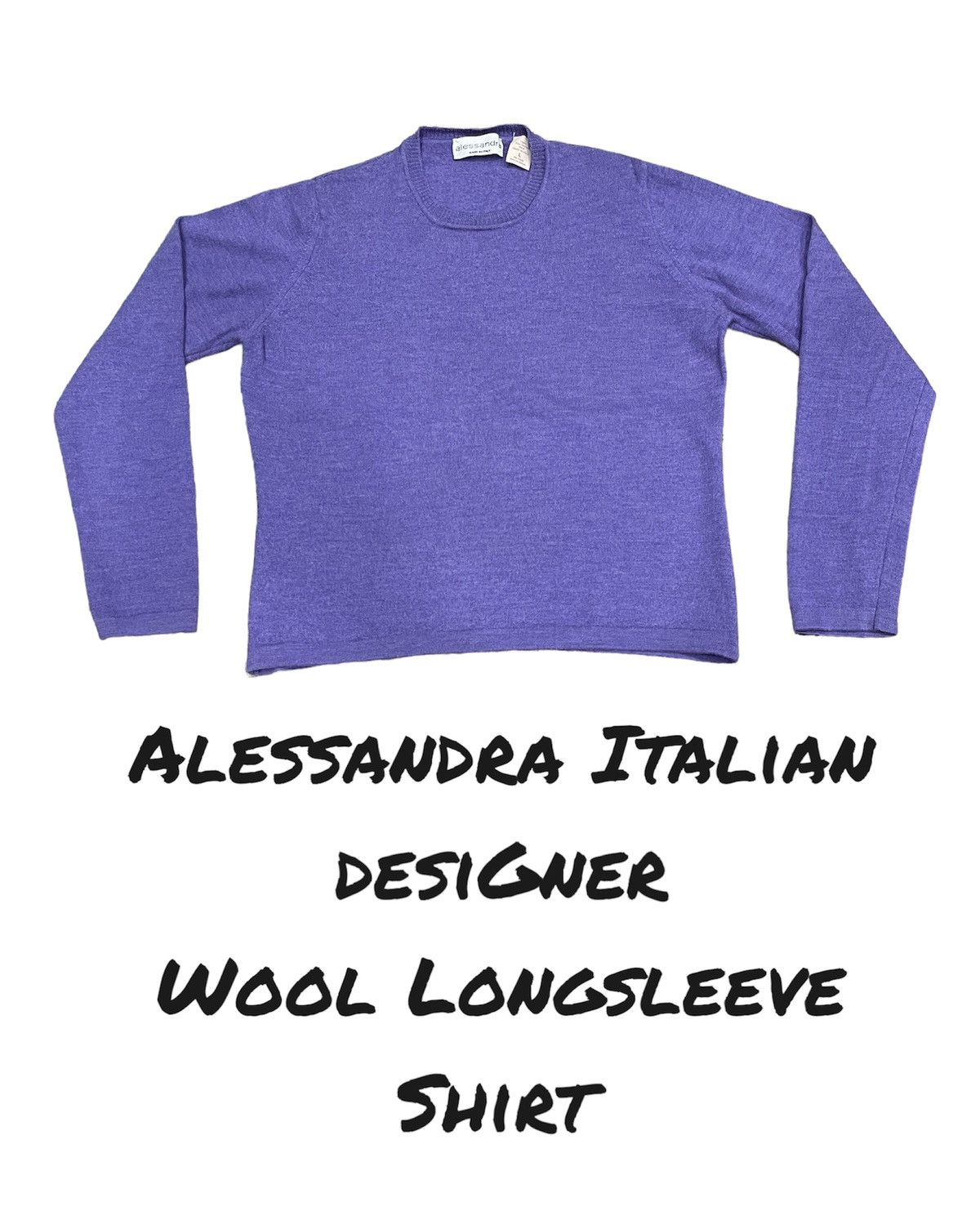 Designer Alessandra x Italian Designer Longsleeve Shirt Size L / US 10 / IT 46 - 1 Thumbnail