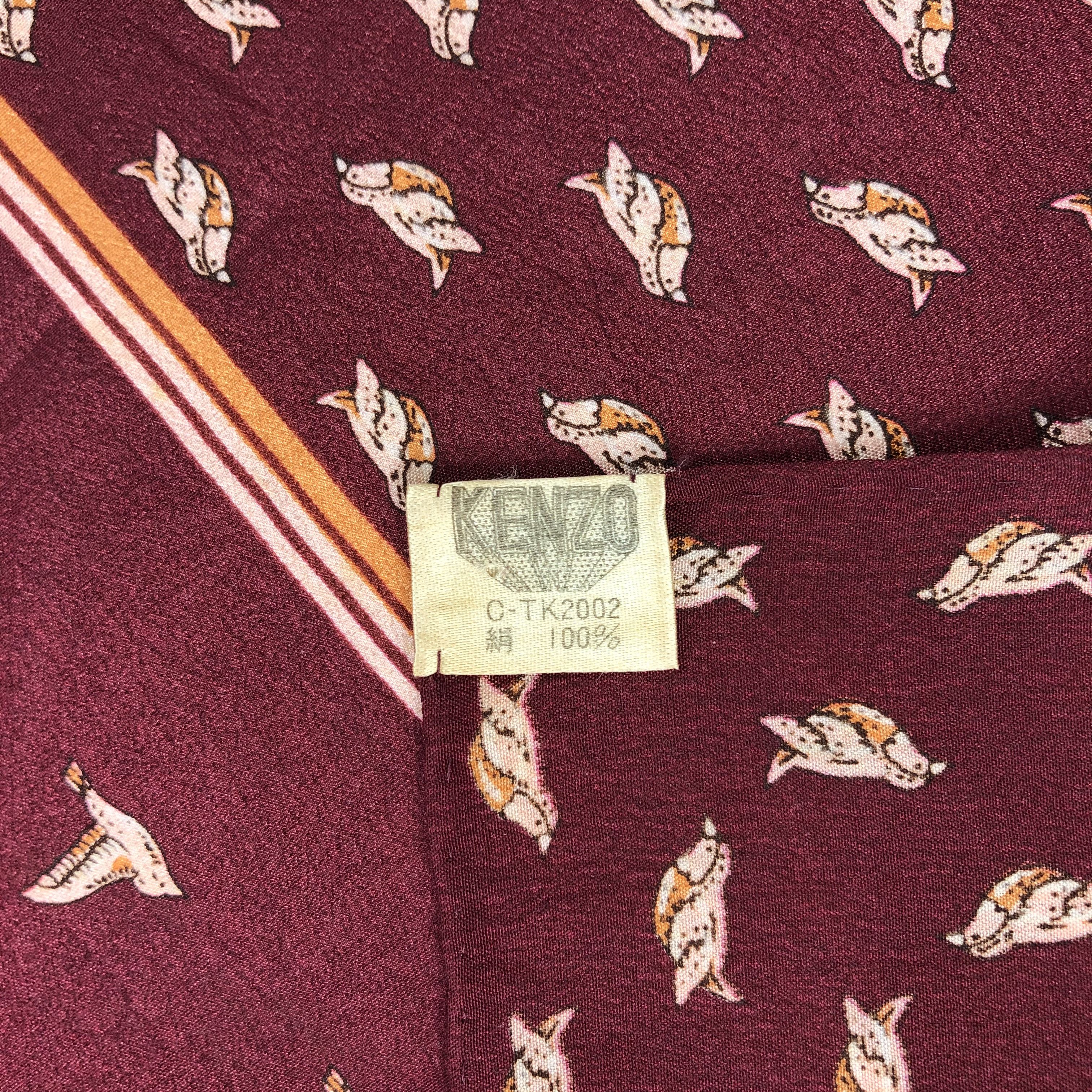 Vintage Vintage Kenzo Silk Scarf Size ONE SIZE - 5 Thumbnail