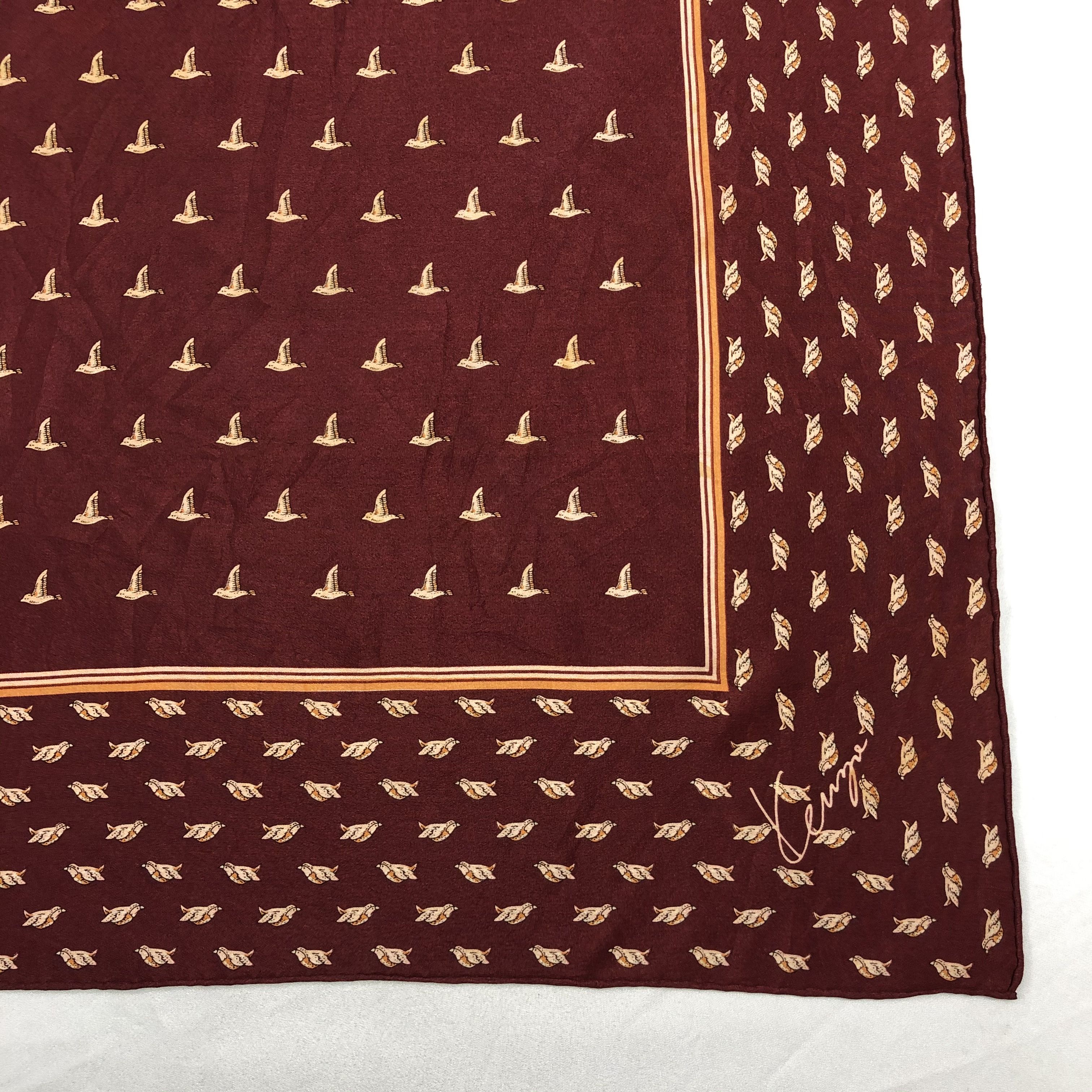 Vintage Vintage Kenzo Silk Scarf Size ONE SIZE - 4 Thumbnail
