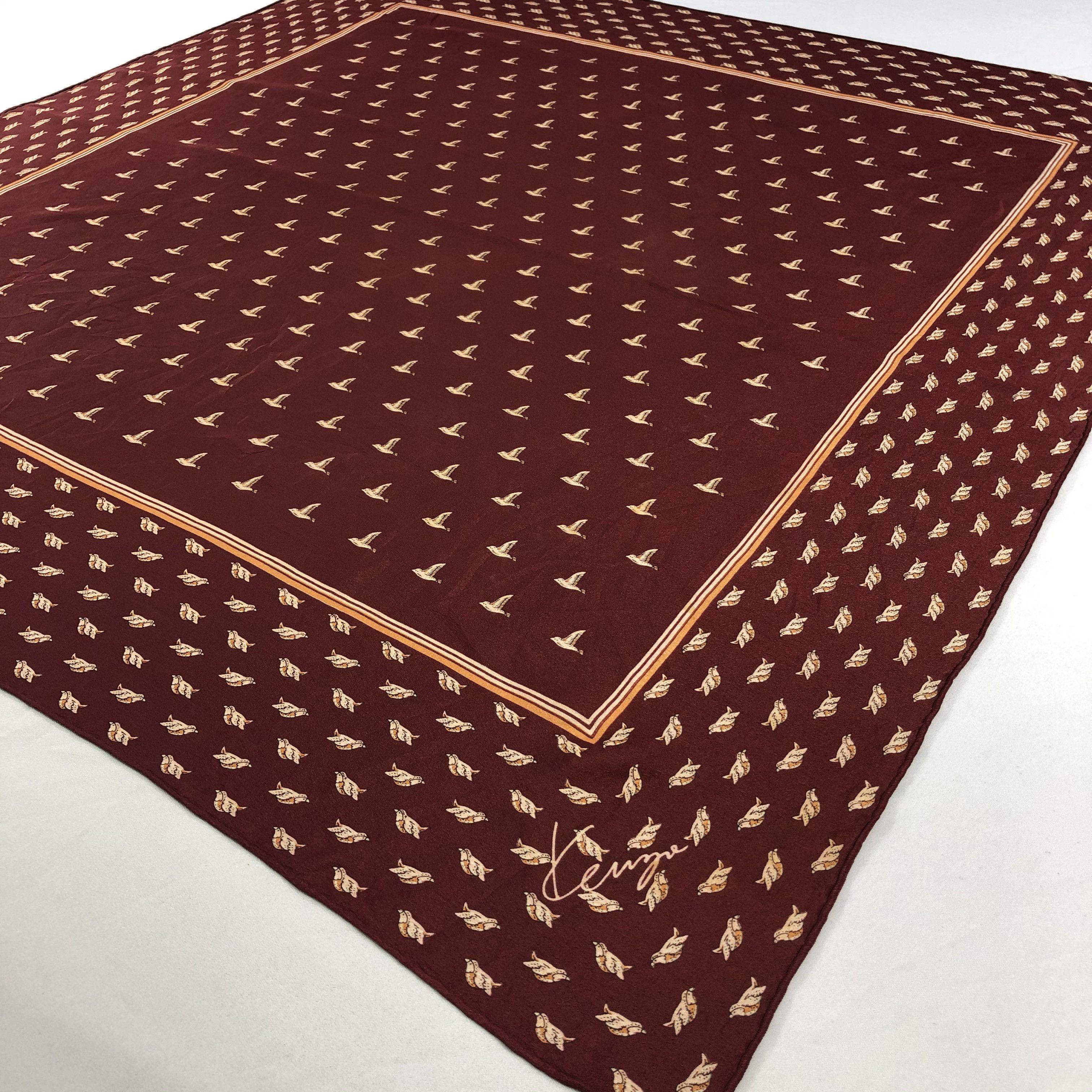 Vintage Vintage Kenzo Silk Scarf Size ONE SIZE - 3 Thumbnail
