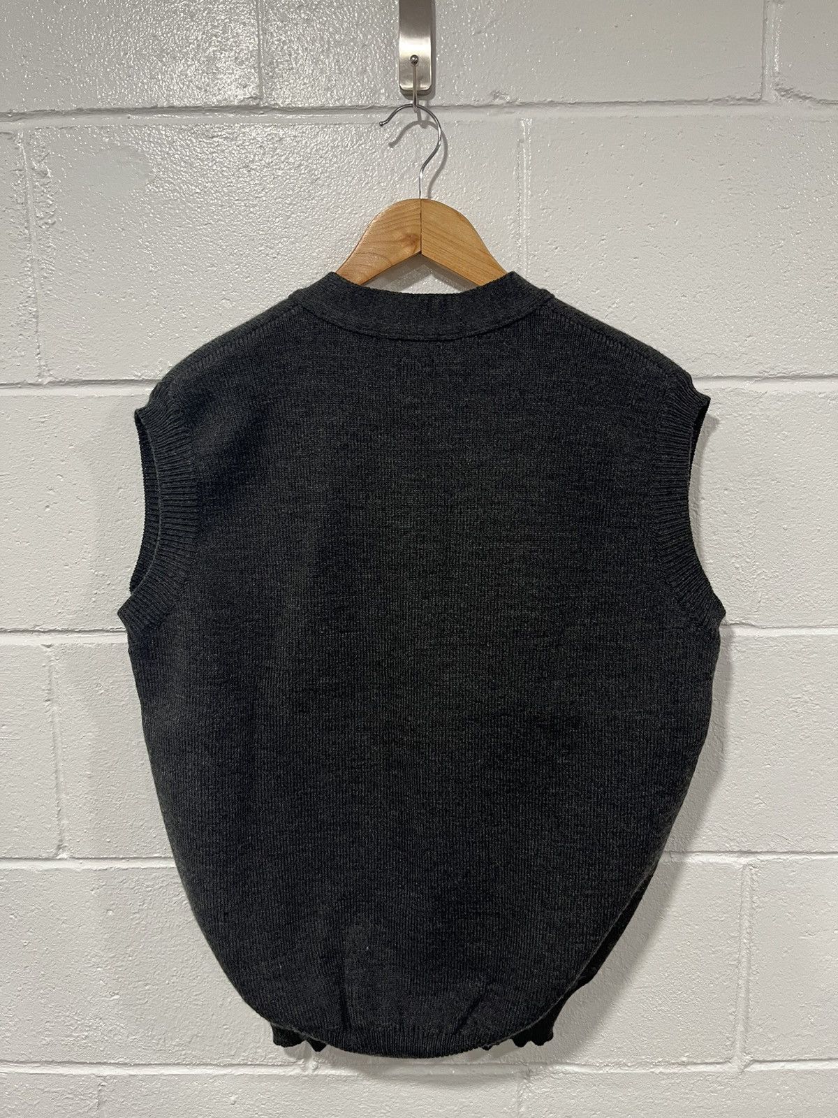 Comme des Garcons × Comme des Garcons Homme Deux Comme Des Garçons grey Knit Vest Size US L / EU 52-54 / 3 - 3 Thumbnail