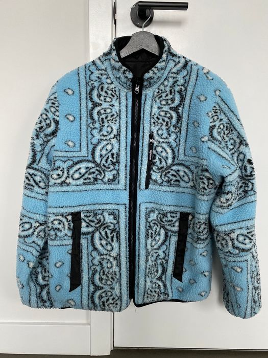 Supreme Supreme Reversible Bandana Fleece Jacket | Grailed