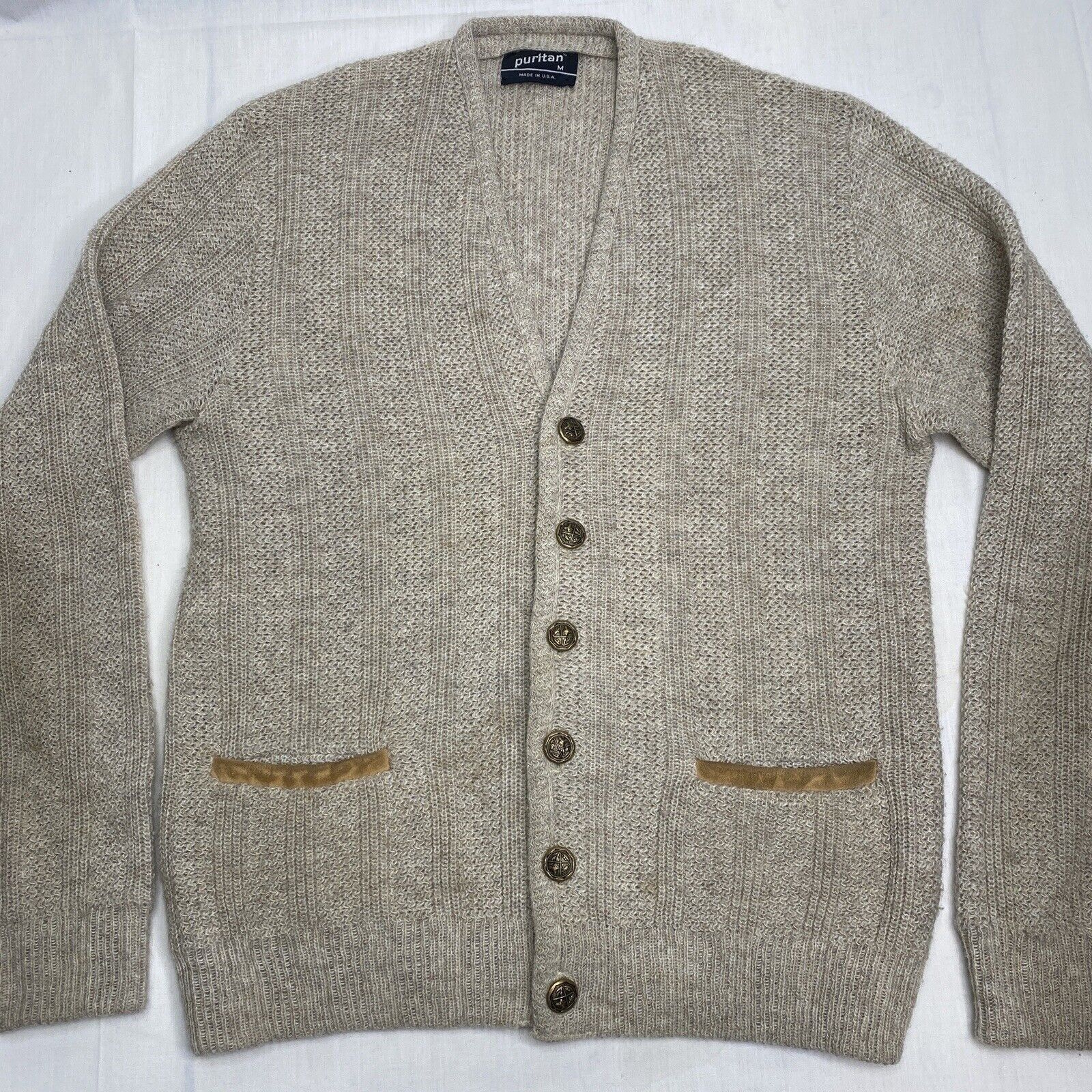 Puritan Puritan Cardigan Sweater Wool Blend Mens Medium Vintage | Grailed